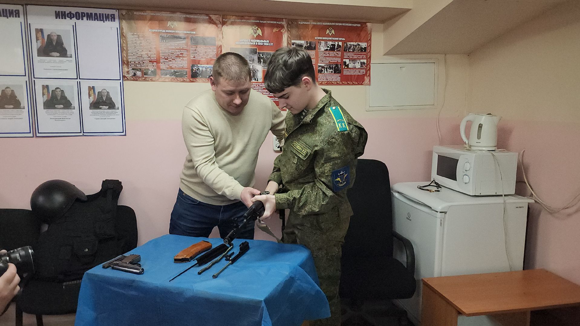 Сборка автомата, Росгвардия, Юнармия, щёлково,