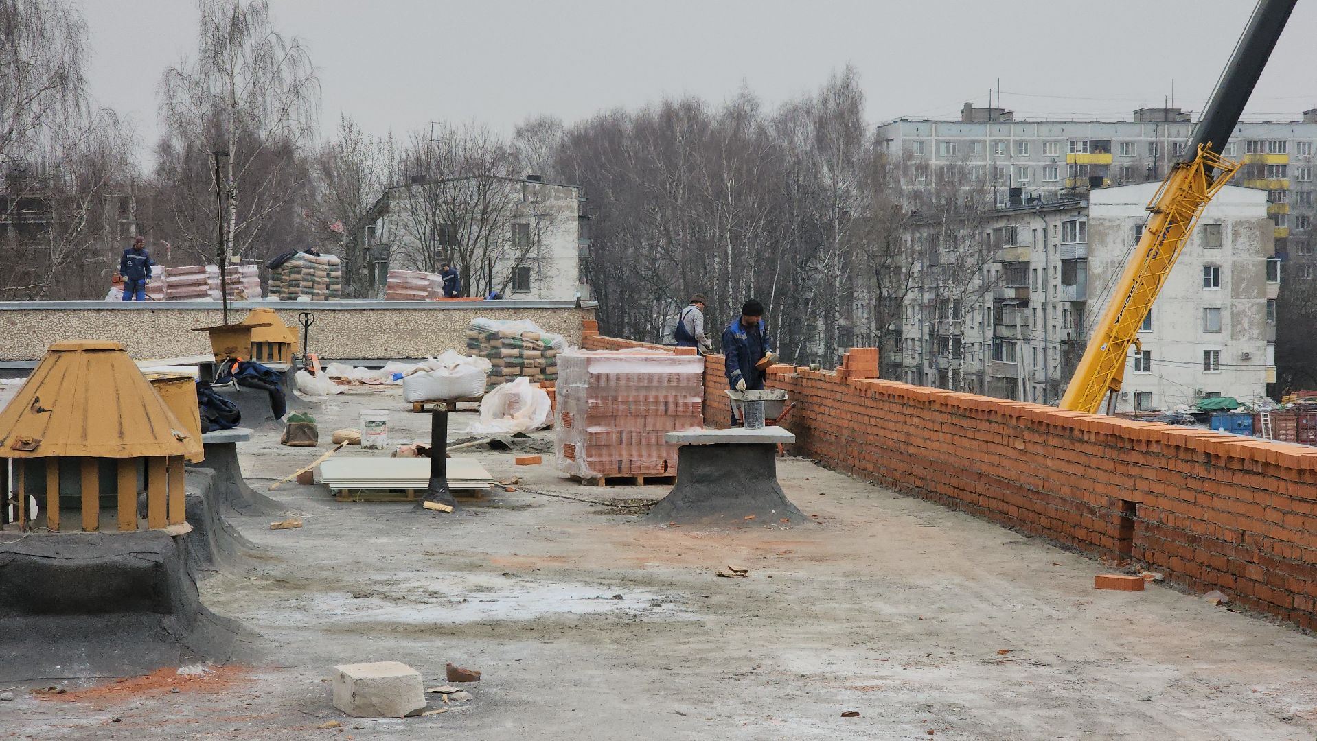 долгопрудный, 7-я школа, пристройка, капремонт, отмостка, демонтаж,