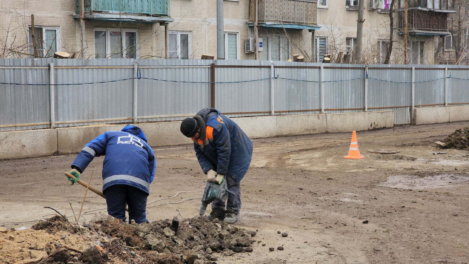 долгопрудный, 7-я школа, пристройка, капремонт, отмостка, демонтаж,