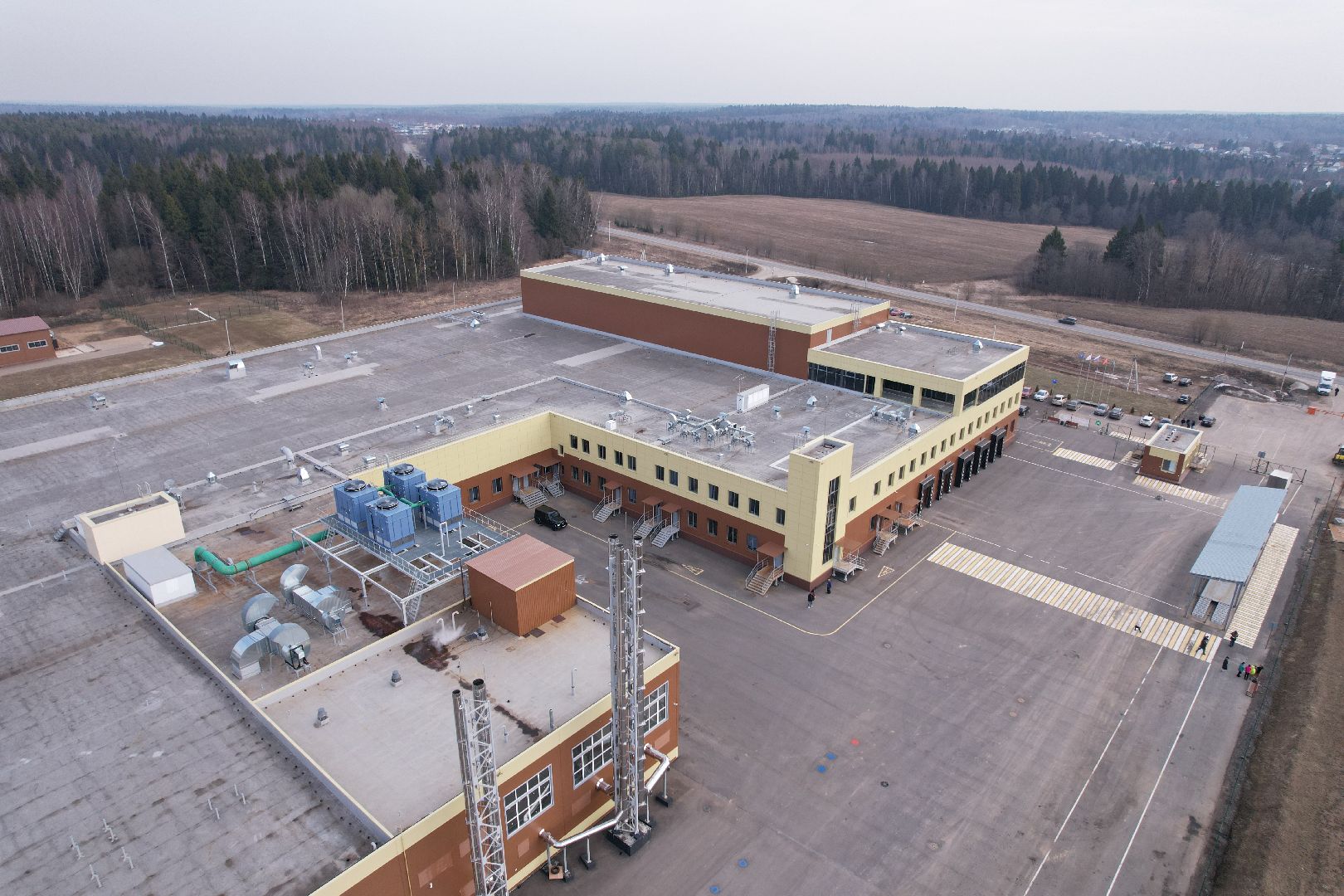 видео с коптера, бизнес в дмитрове, завод по производству еды в дмитрове,