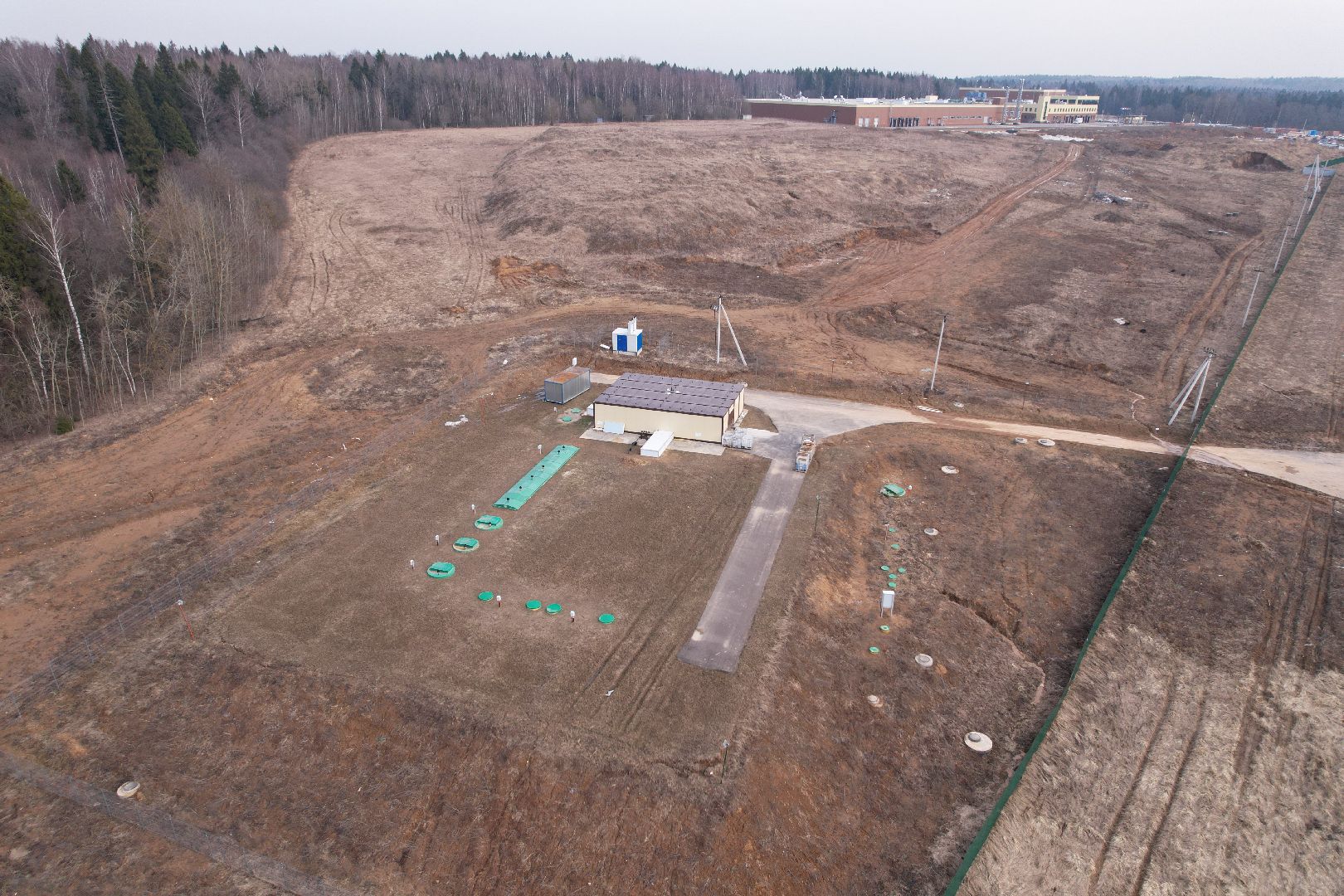 видео с коптера, бизнес в дмитрове, завод по производству еды в дмитрове,