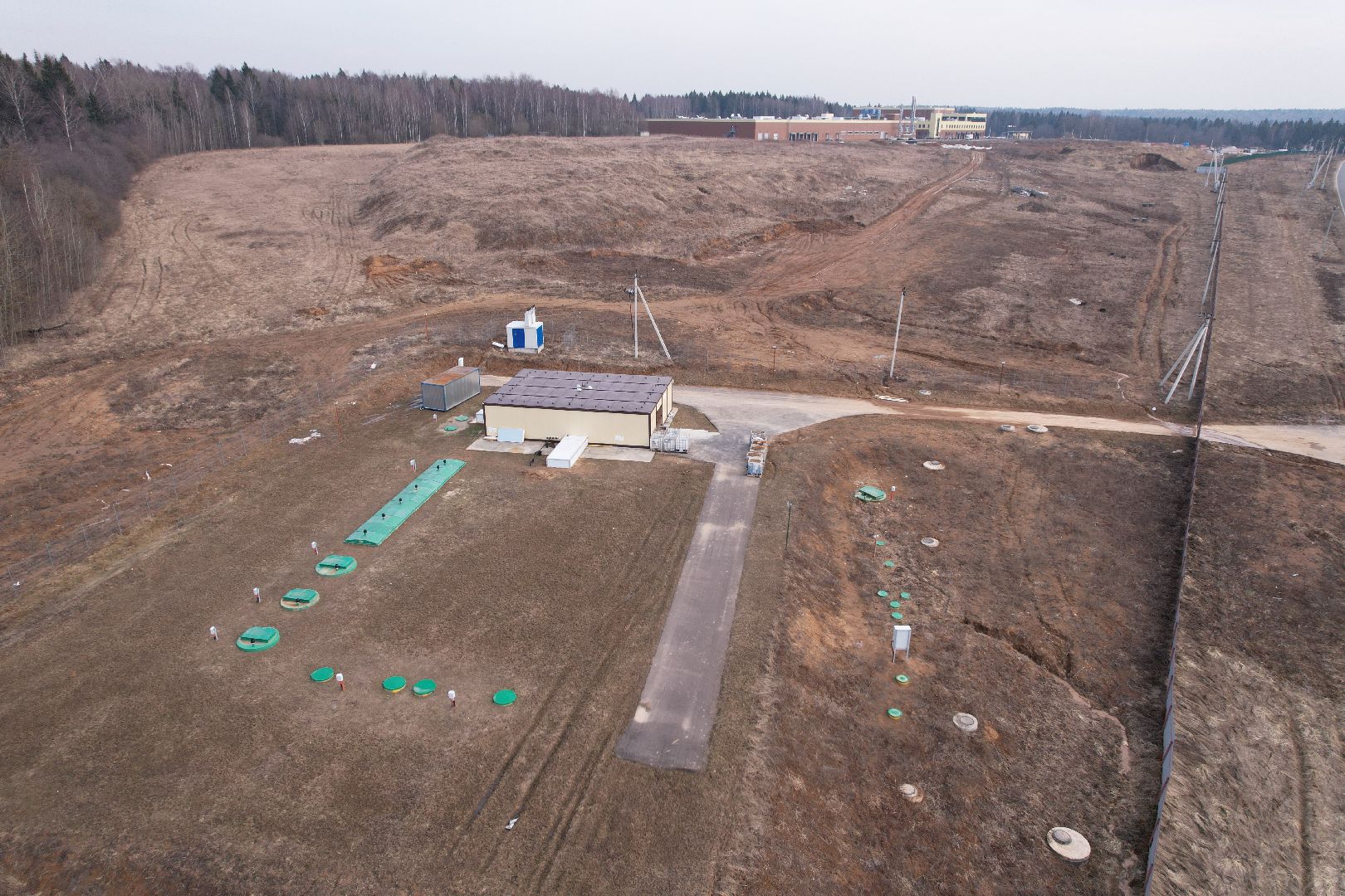 видео с коптера, бизнес в дмитрове, завод по производству еды в дмитрове,