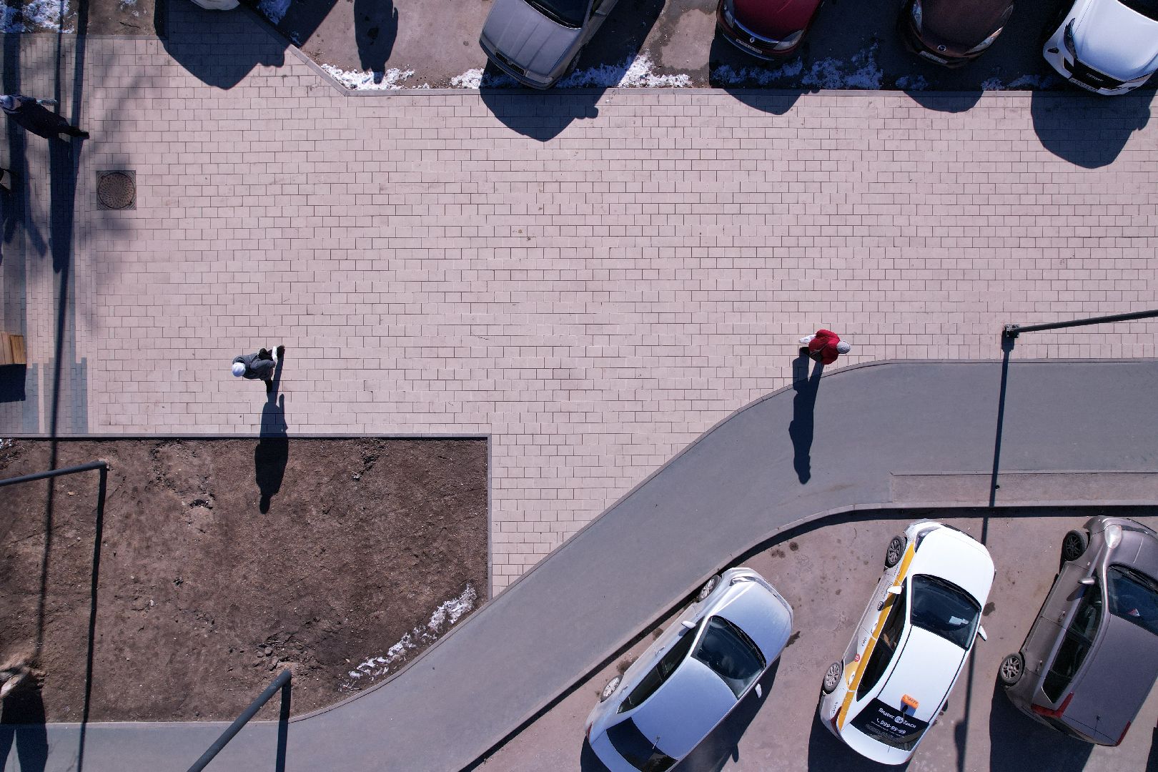 видео с коптера, благоустройство дубны, центральная улица дубны,