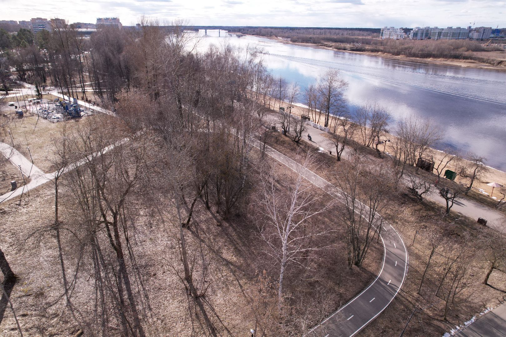 дубненская кругосветка, видео с коптера, велопешеходный маршрут в дубне,