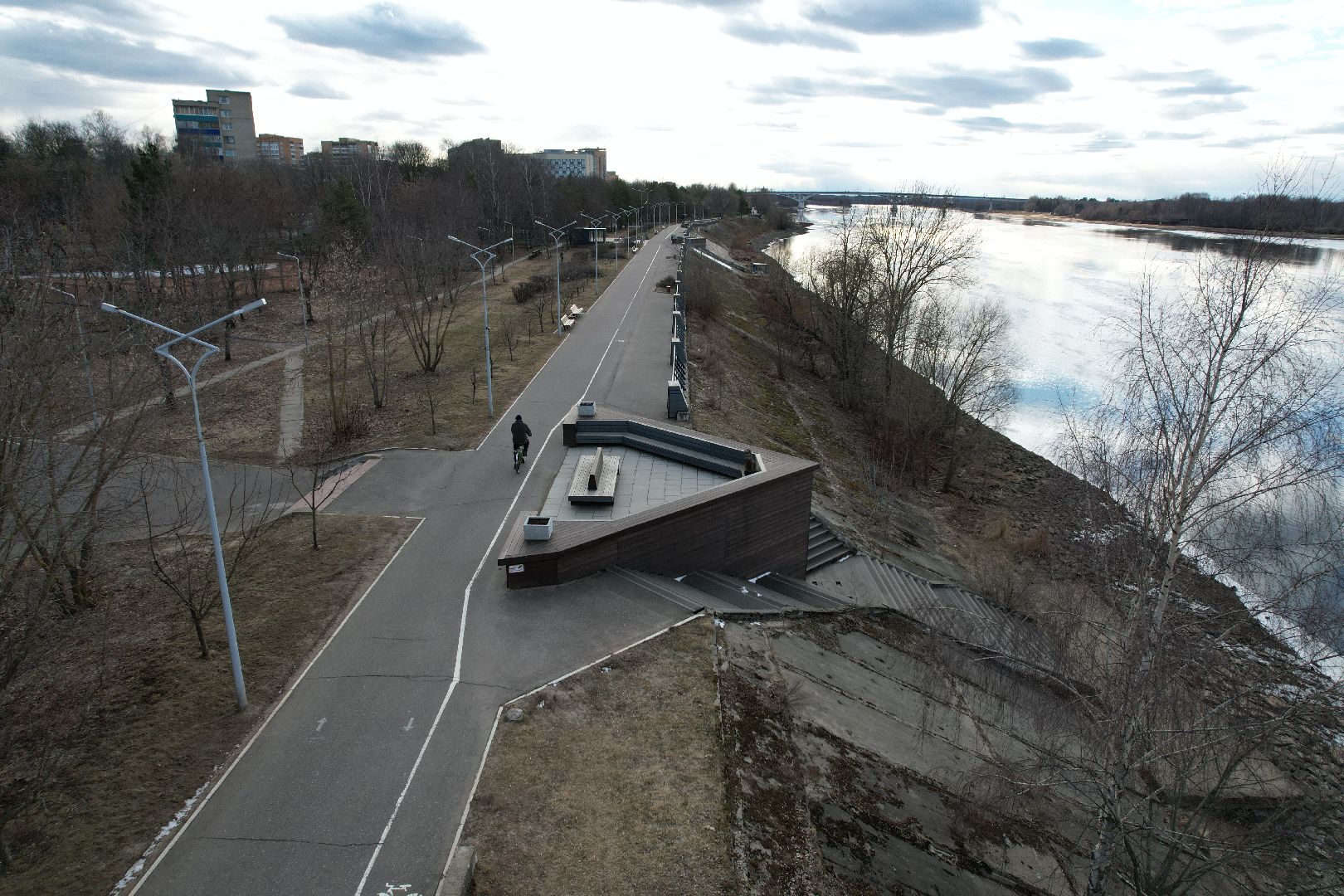 дубненская кругосветка, видео с коптера, велопешеходный маршрут в дубне,