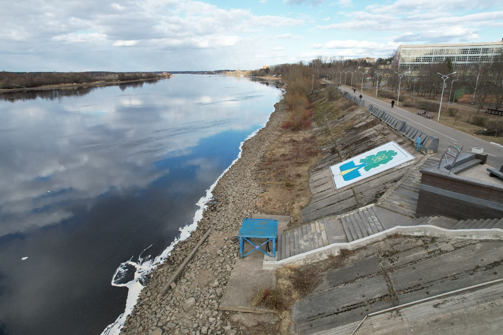 дубненская кругосветка, видео с коптера, велопешеходный маршрут в дубне,