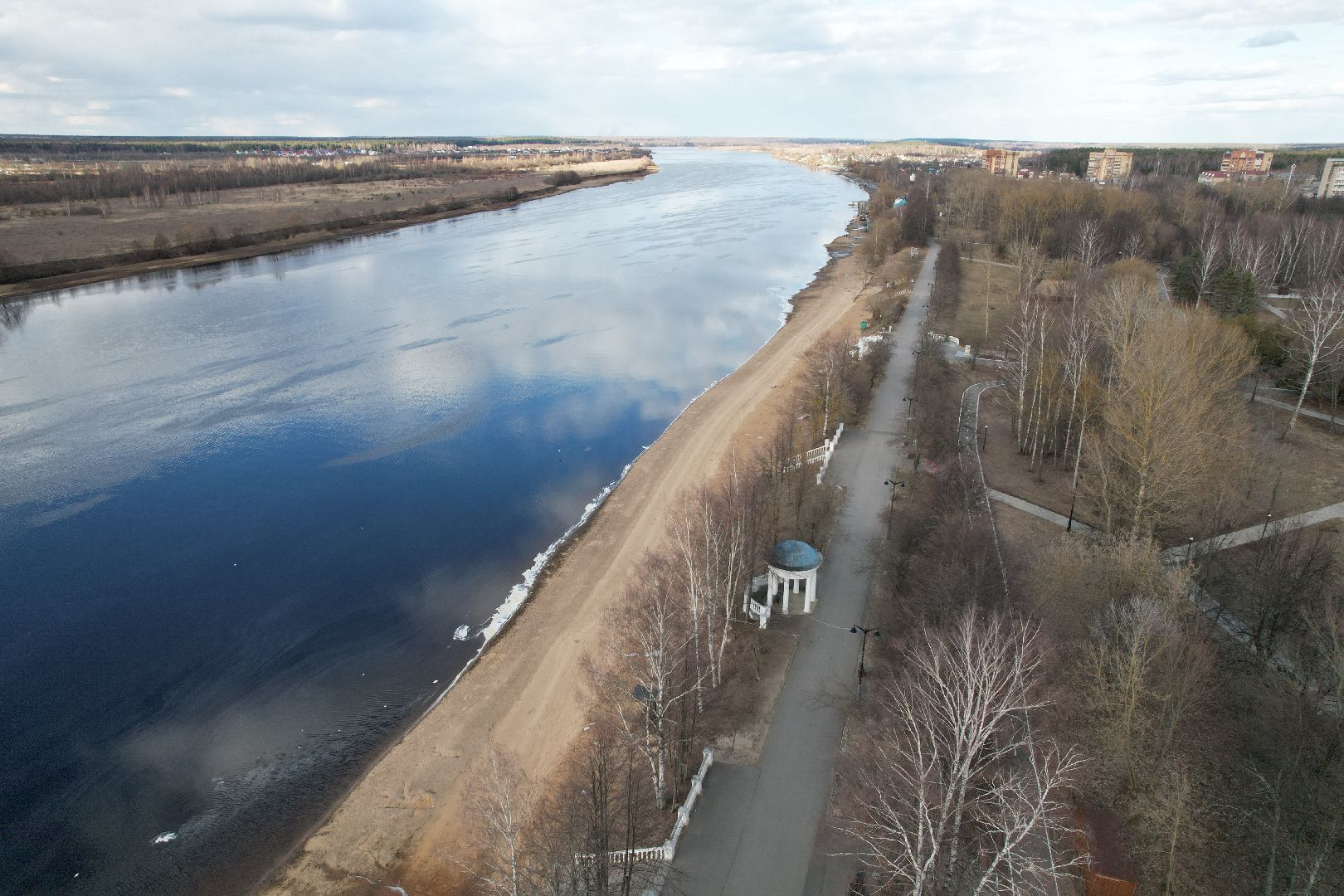дубненская кругосветка, видео с коптера, велопешеходный маршрут в дубне,