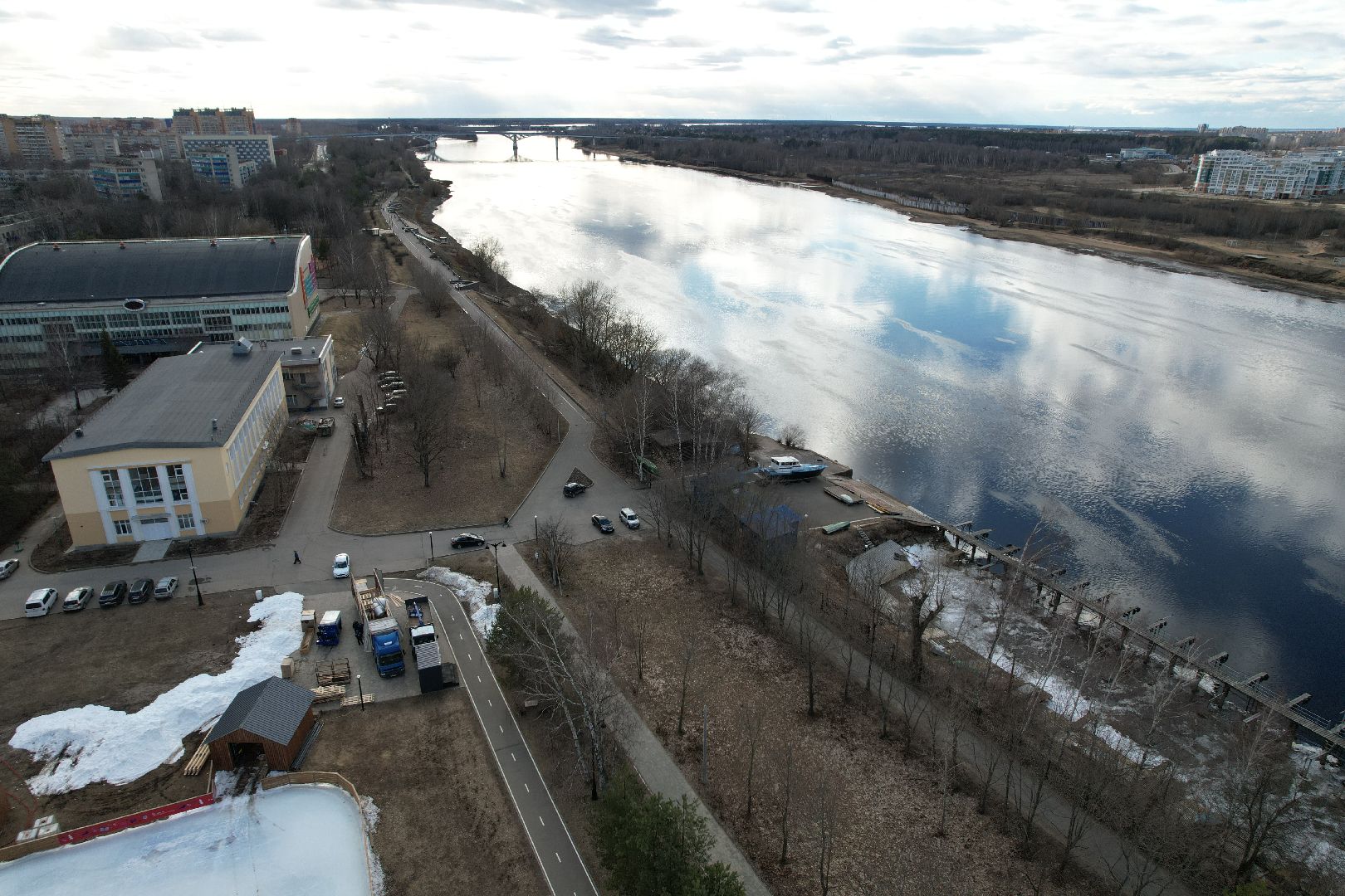 дубненская кругосветка, видео с коптера, велопешеходный маршрут в дубне,