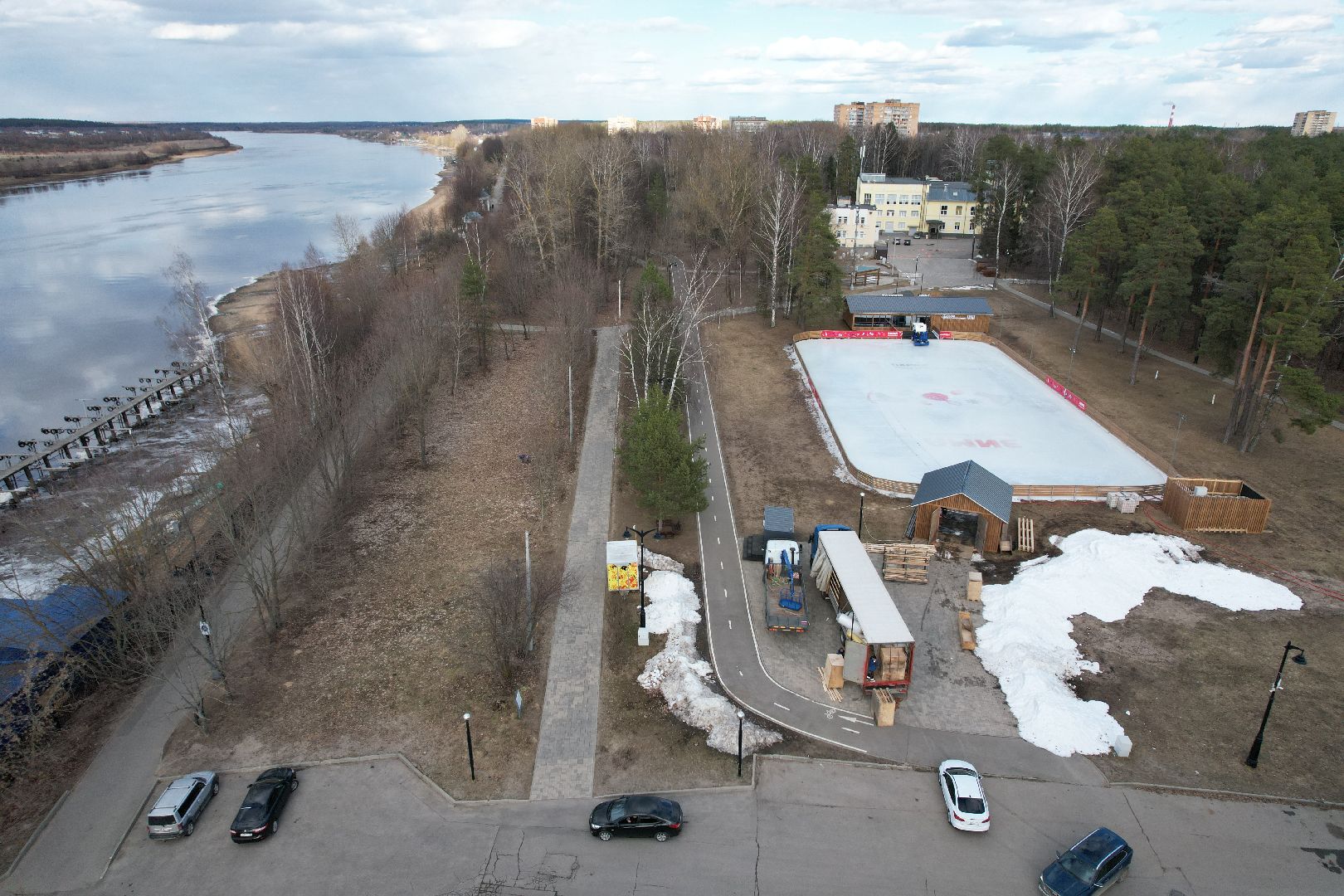 дубненская кругосветка, видео с коптера, велопешеходный маршрут в дубне,