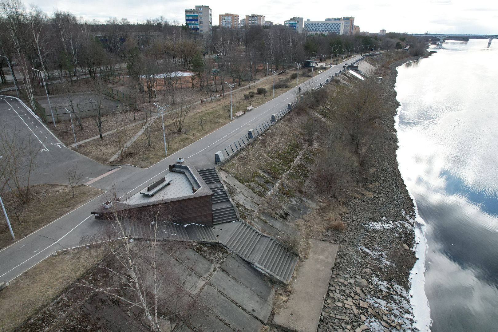дубненская кругосветка, видео с коптера, велопешеходный маршрут в дубне,