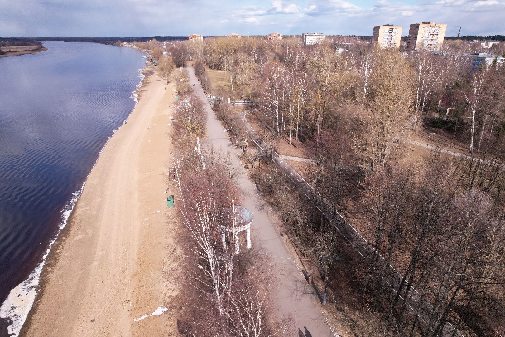 дубненская кругосветка, видео с коптера, велопешеходный маршрут в дубне,