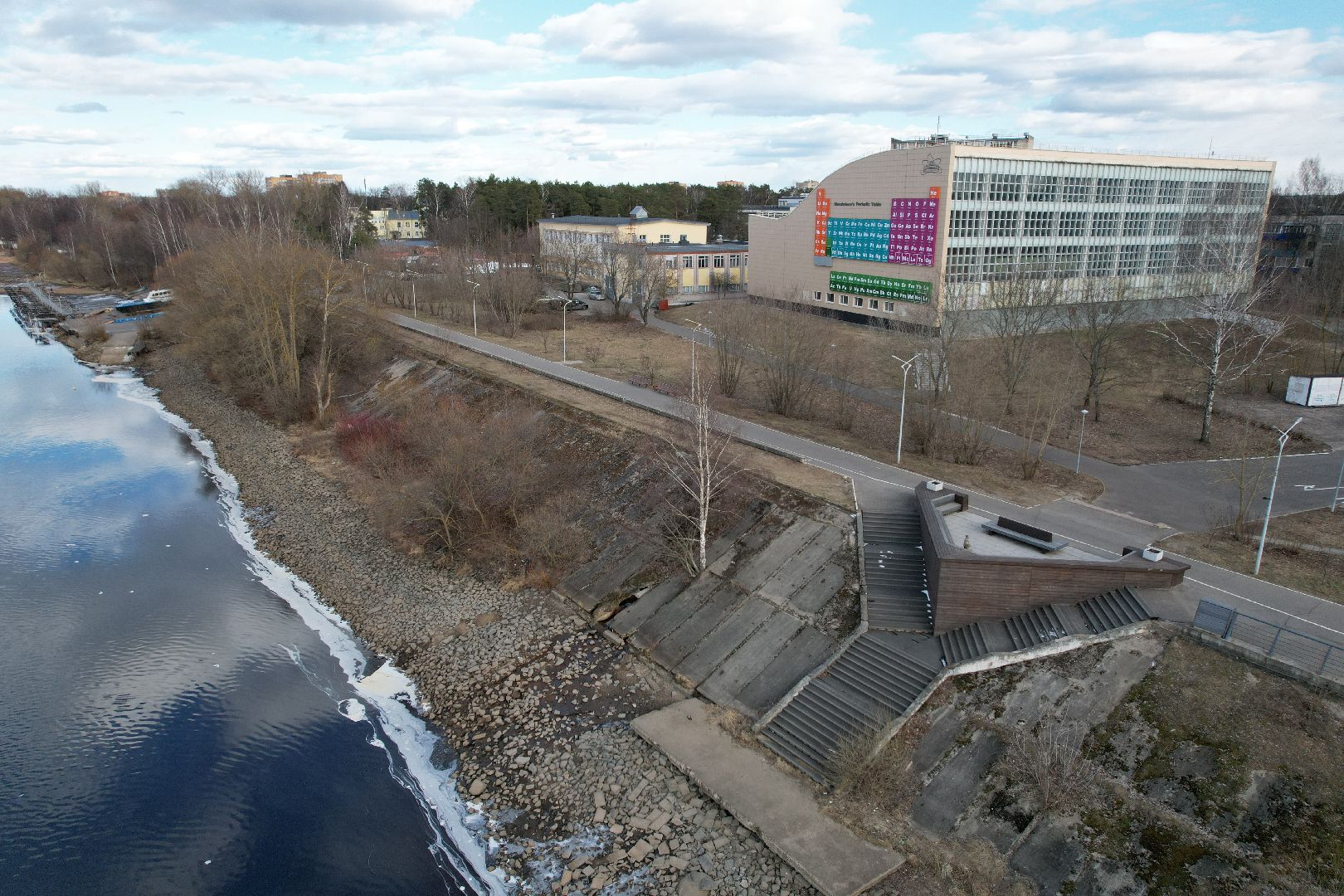 дубненская кругосветка, видео с коптера, велопешеходный маршрут в дубне,