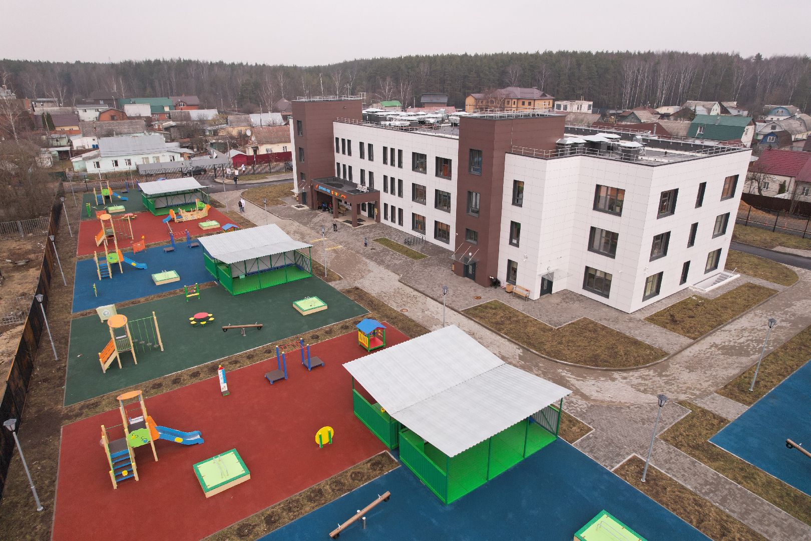 видео с коптера, образование в щелково, детский сад космос в щелково,