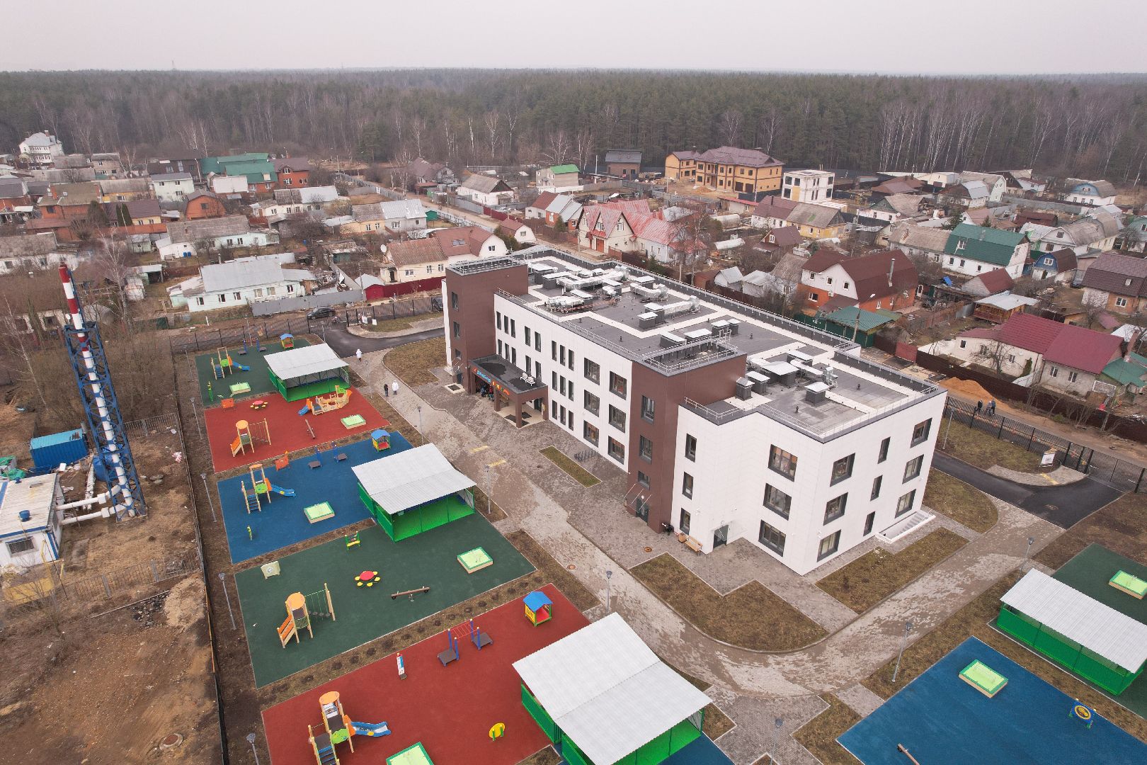 видео с коптера, образование в щелково, детский сад космос в щелково,