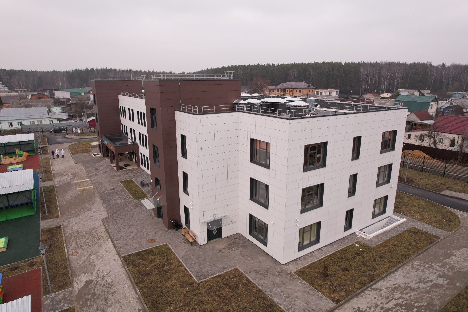 видео с коптера, образование в щелково, детский сад космос в щелково,