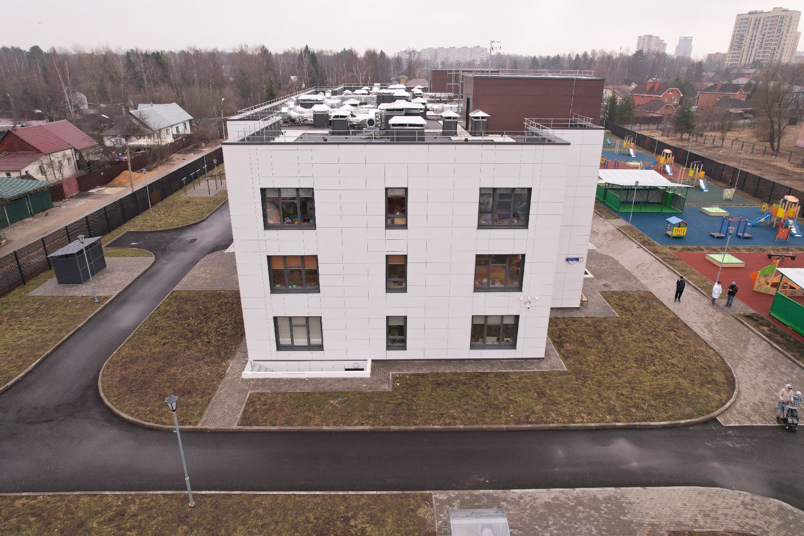 видео с коптера, образование в щелково, детский сад космос в щелково,