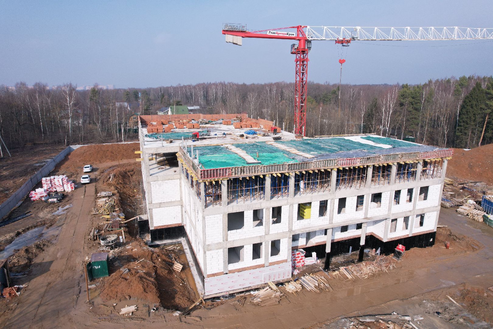 видео с коптера, детский сад в щелково, детский сад на улице Неделина,