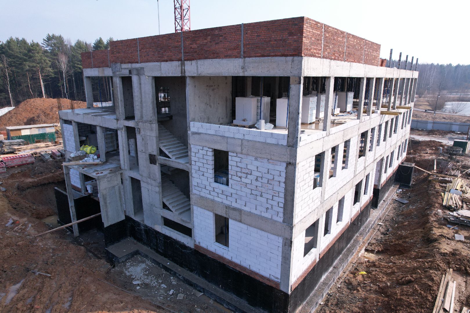 видео с коптера, детский сад в щелково, детский сад на улице Неделина,