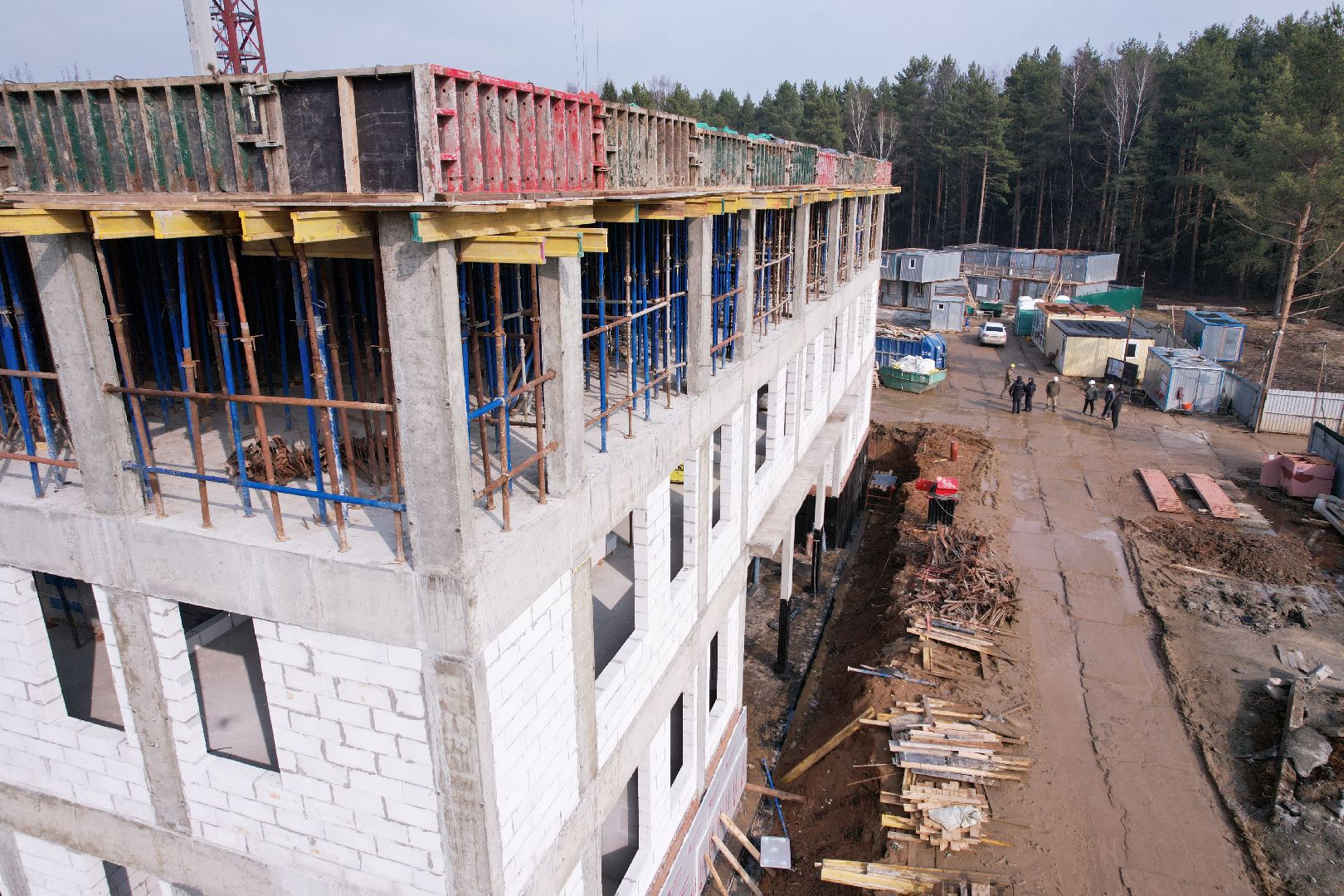 видео с коптера, детский сад в щелково, детский сад на улице Неделина,