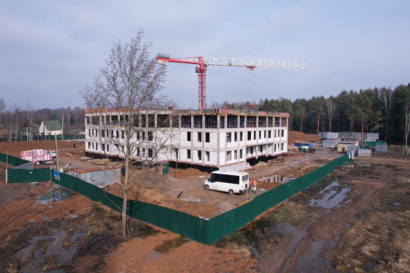видео с коптера, детский сад в щелково, детский сад на улице Неделина,
