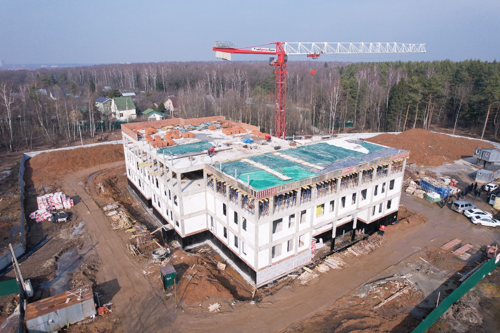 видео с коптера, детский сад в щелково, детский сад на улице Неделина,