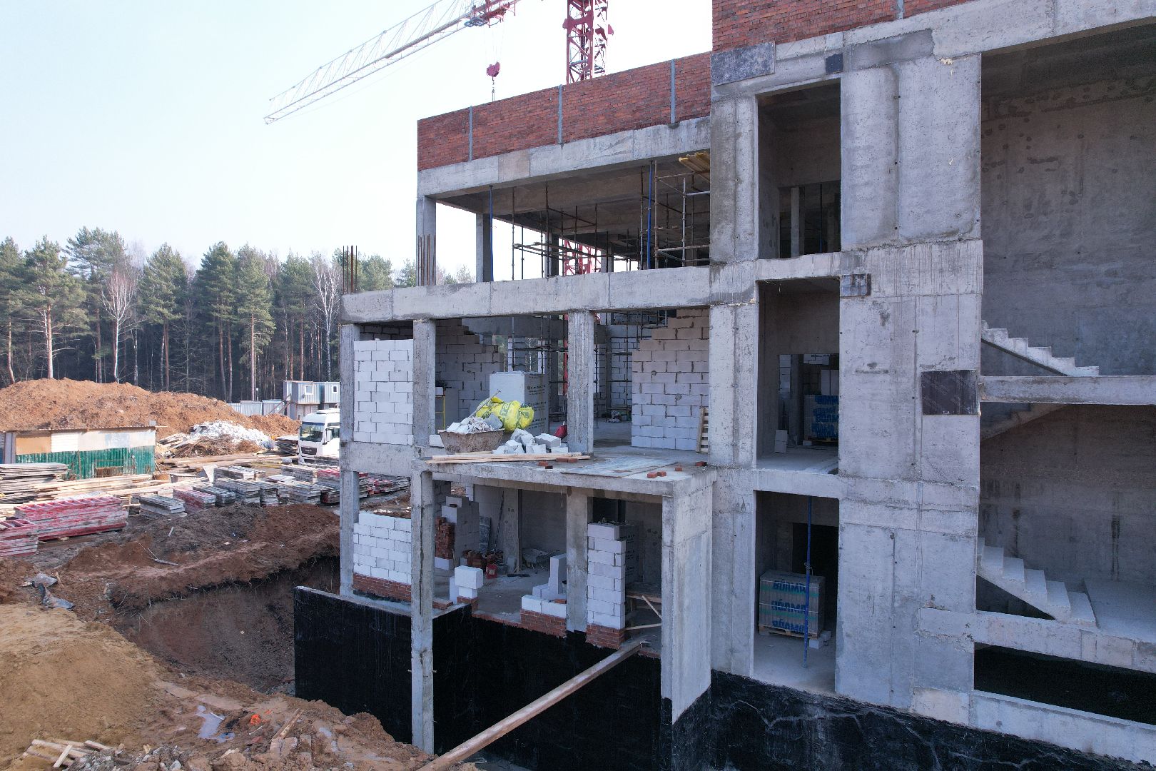 видео с коптера, детский сад в щелково, детский сад на улице Неделина,