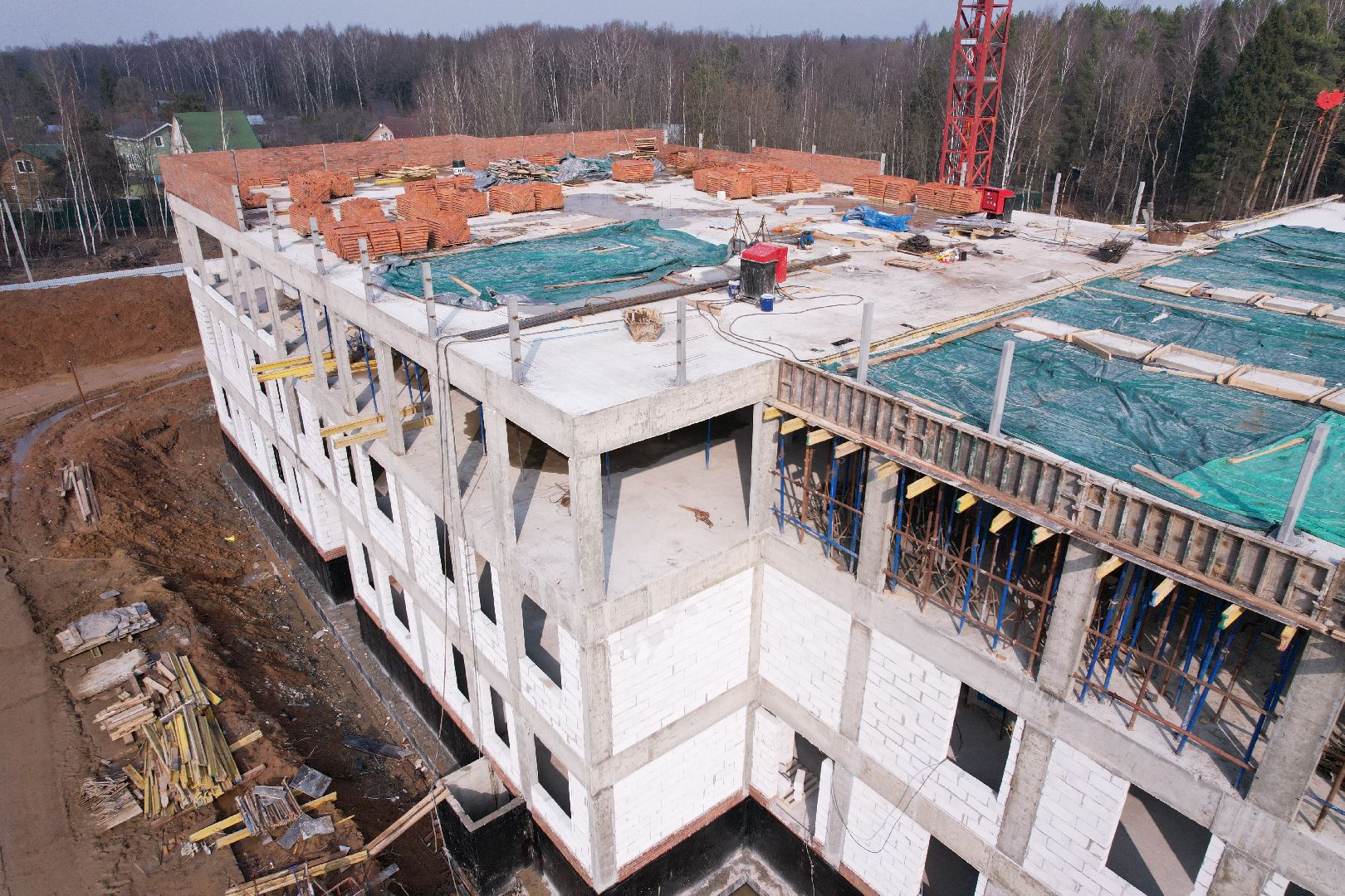 видео с коптера, детский сад в щелково, детский сад на улице Неделина,