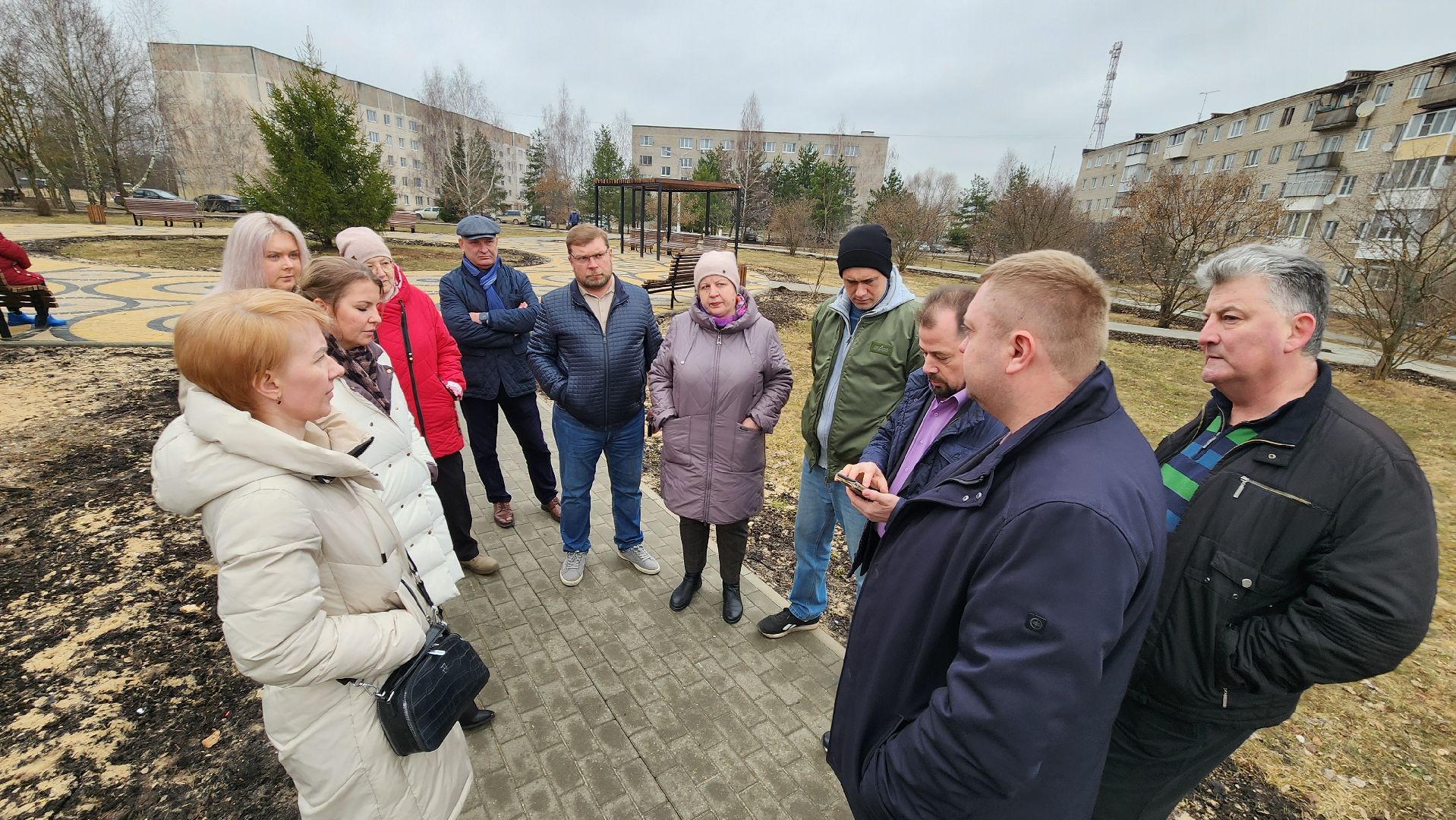 руза, сквер солнышко, колюбакино, фонтан, благоустройство,