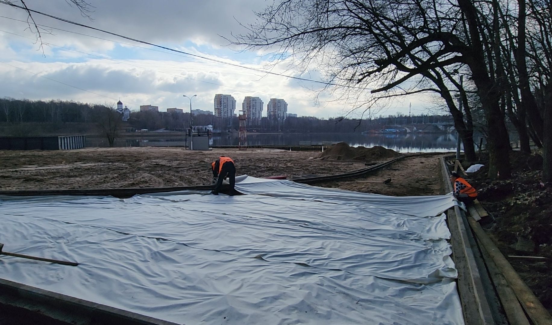 Парк, пляж, отдых, лето, ремонт,