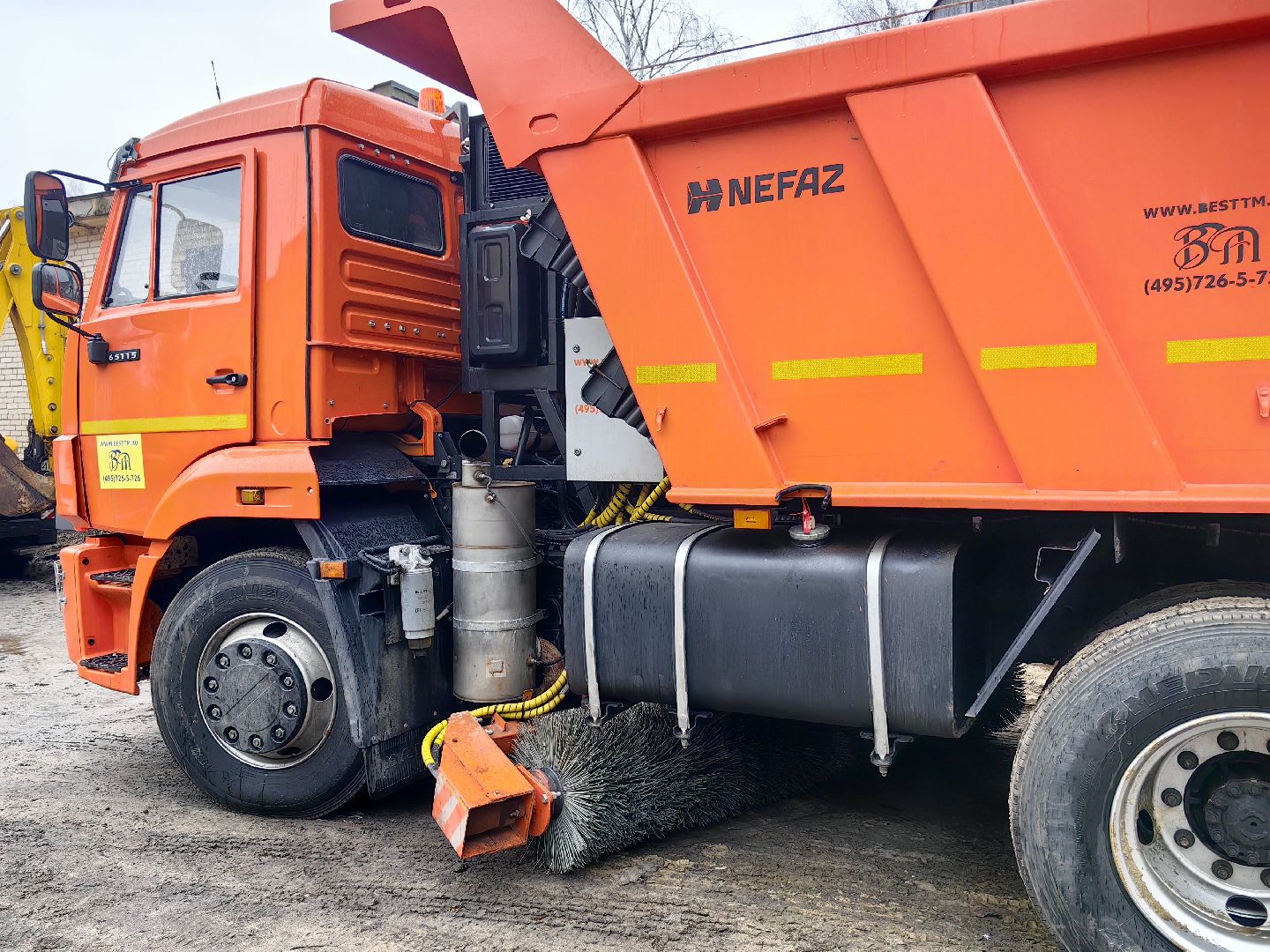 кдм, камаз, самосвал, уборка, месяц чистоты, мини-погрузчик, техника,