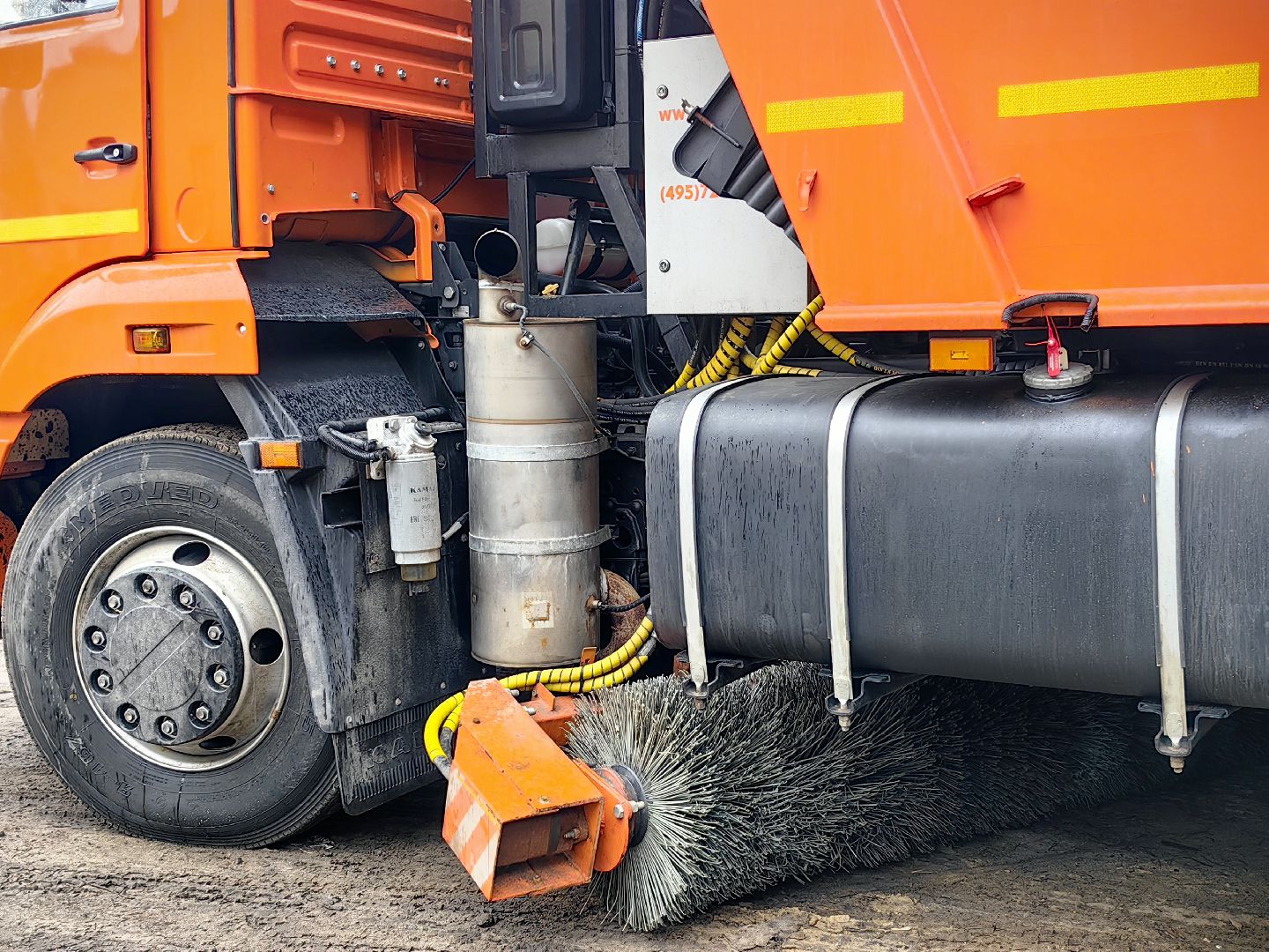 кдм, камаз, самосвал, уборка, месяц чистоты, мини-погрузчик, техника,