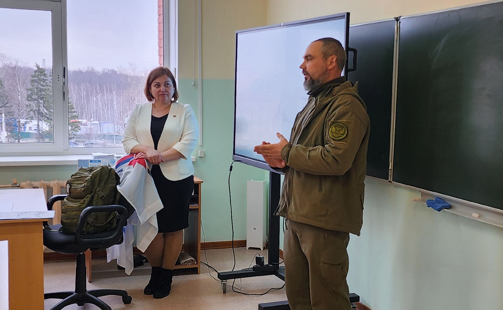 Бронницы, Ветеран СВО, Урок мужества, Гимназия имени Пушкина,