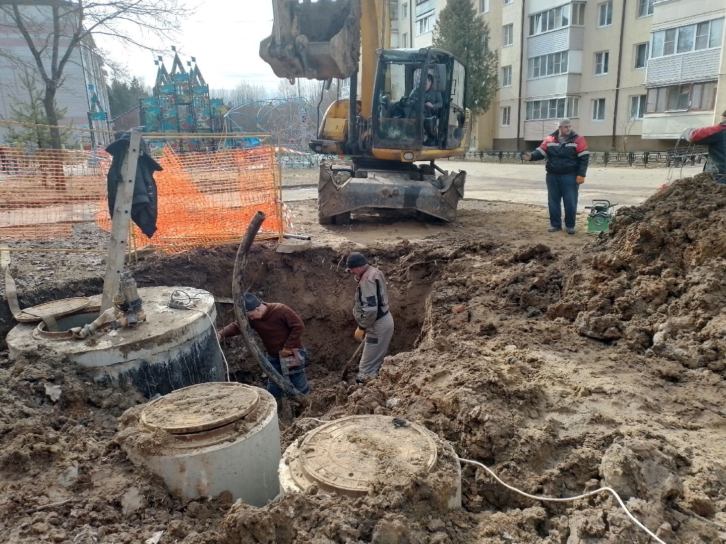 жкх, благоустрйоство, городской округ восход, трубопровод,