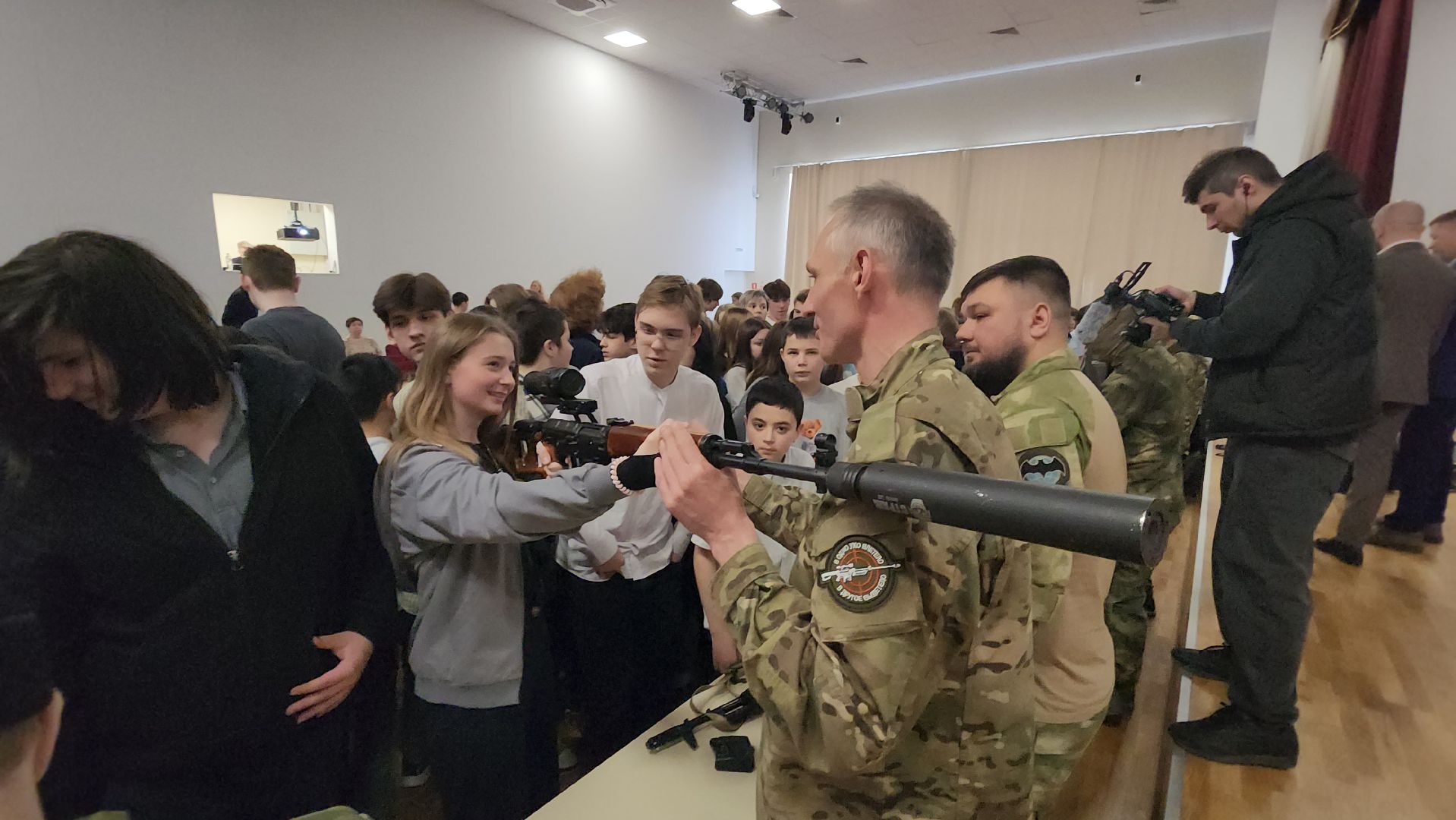 Школа, урок мужества, Истра, Военные,