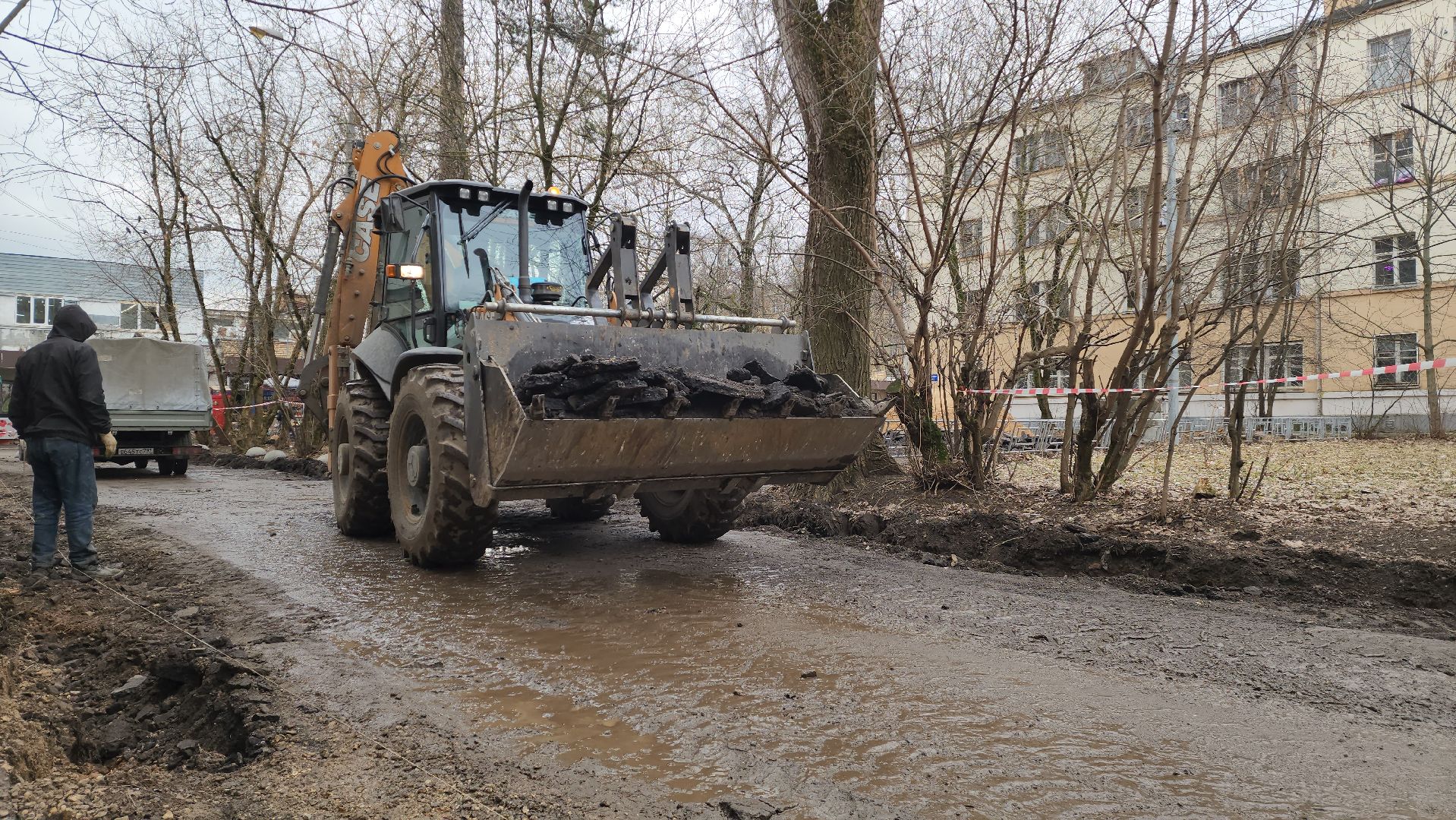 ремонт двора, красногорск, благоустройство дворовых территорий,