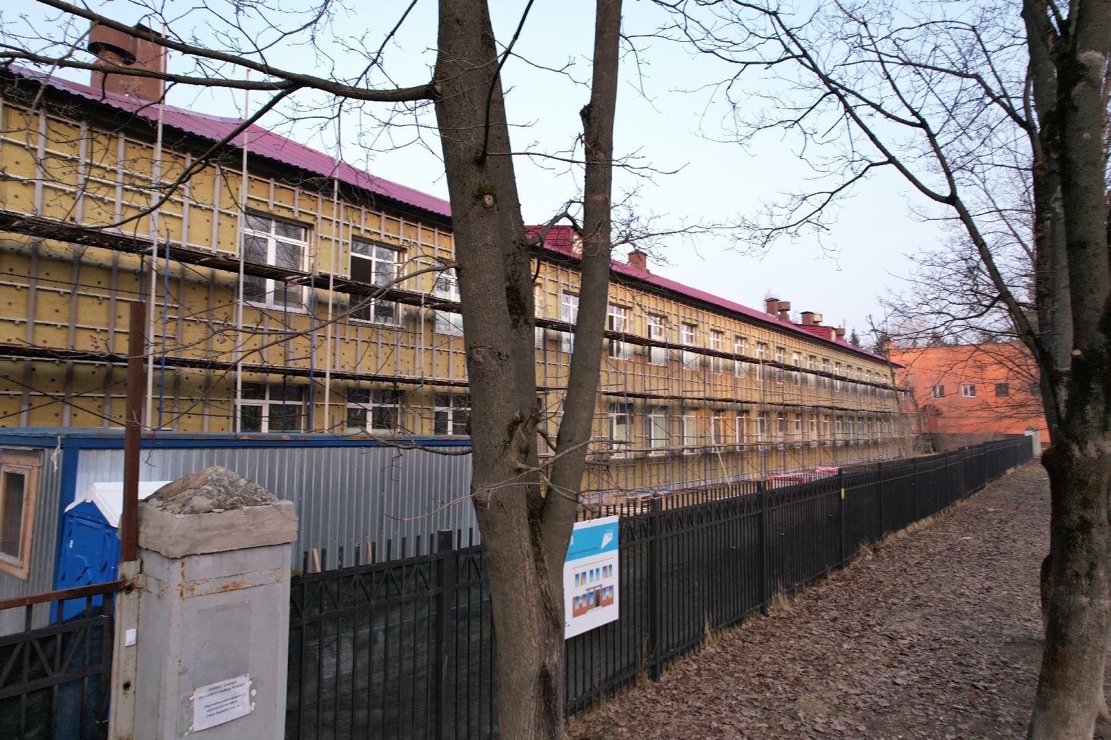 видео с коптера, капремонт школы 24 в Монино, школы в щелково,