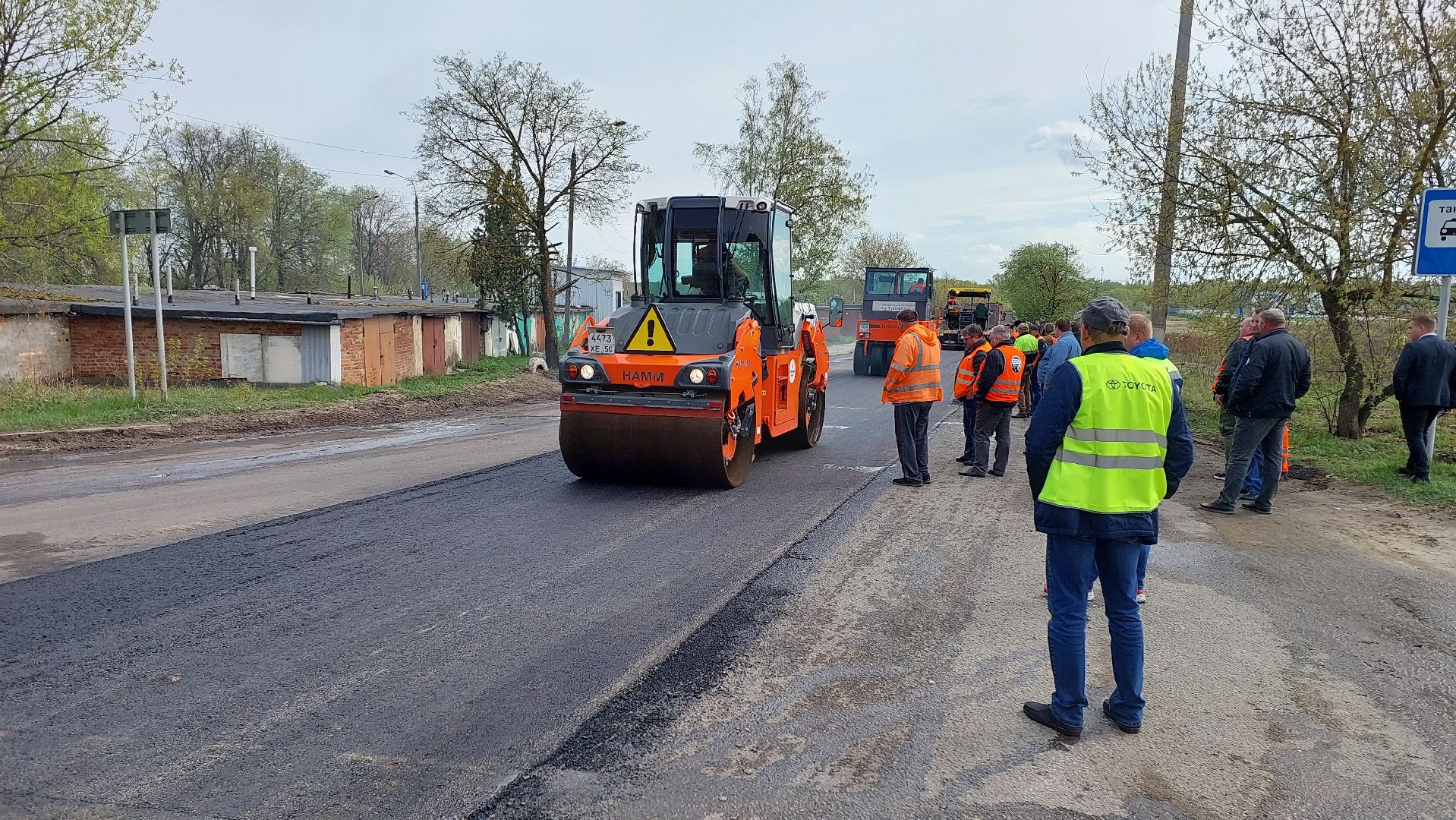 строительство дорог, серпухов, улица межевая, асфальт, дороги, мосавтодор,