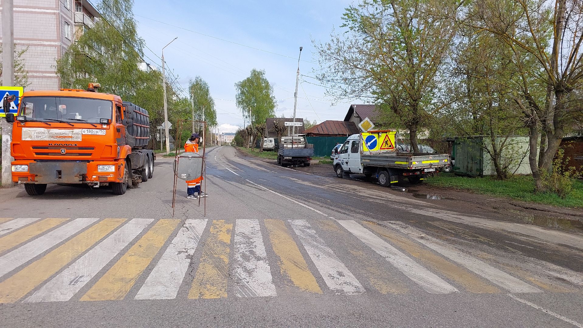 строительство дорог, серпухов, улица межевая, асфальт, дороги, мосавтодор,