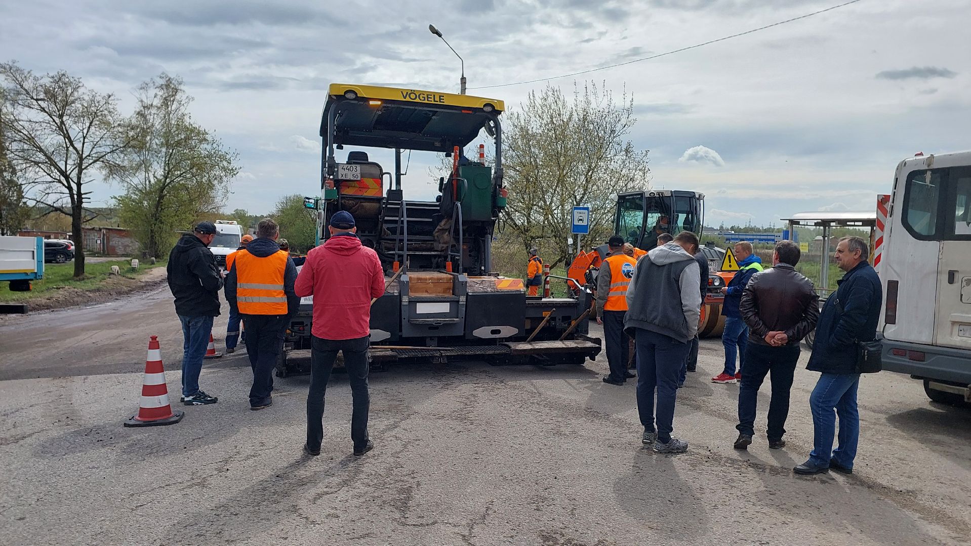 строительство дорог, серпухов, улица межевая, асфальт, дороги, мосавтодор,