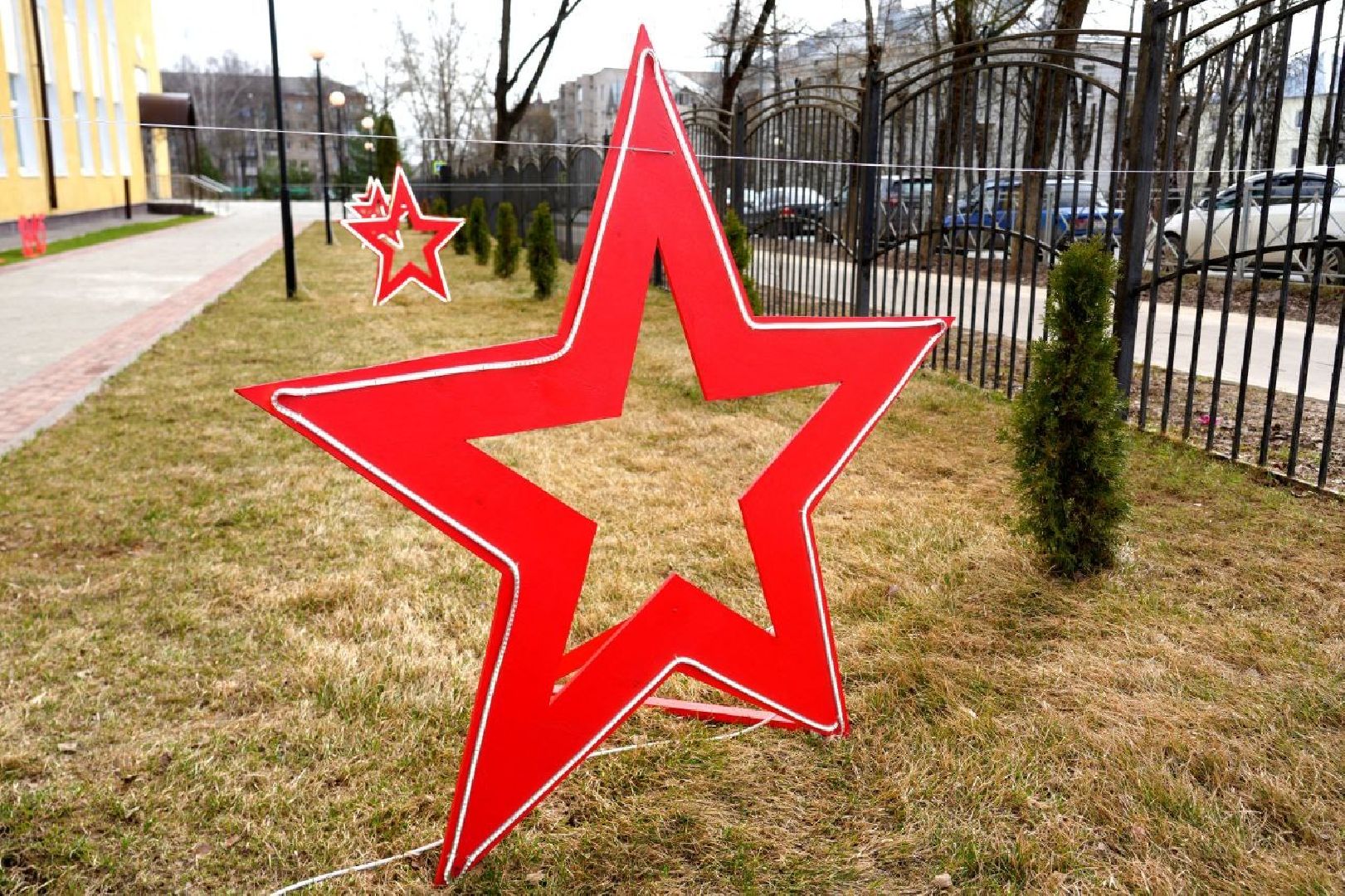 день победы, 9 мая, украшение, благоустройство, школы, образование, дети,