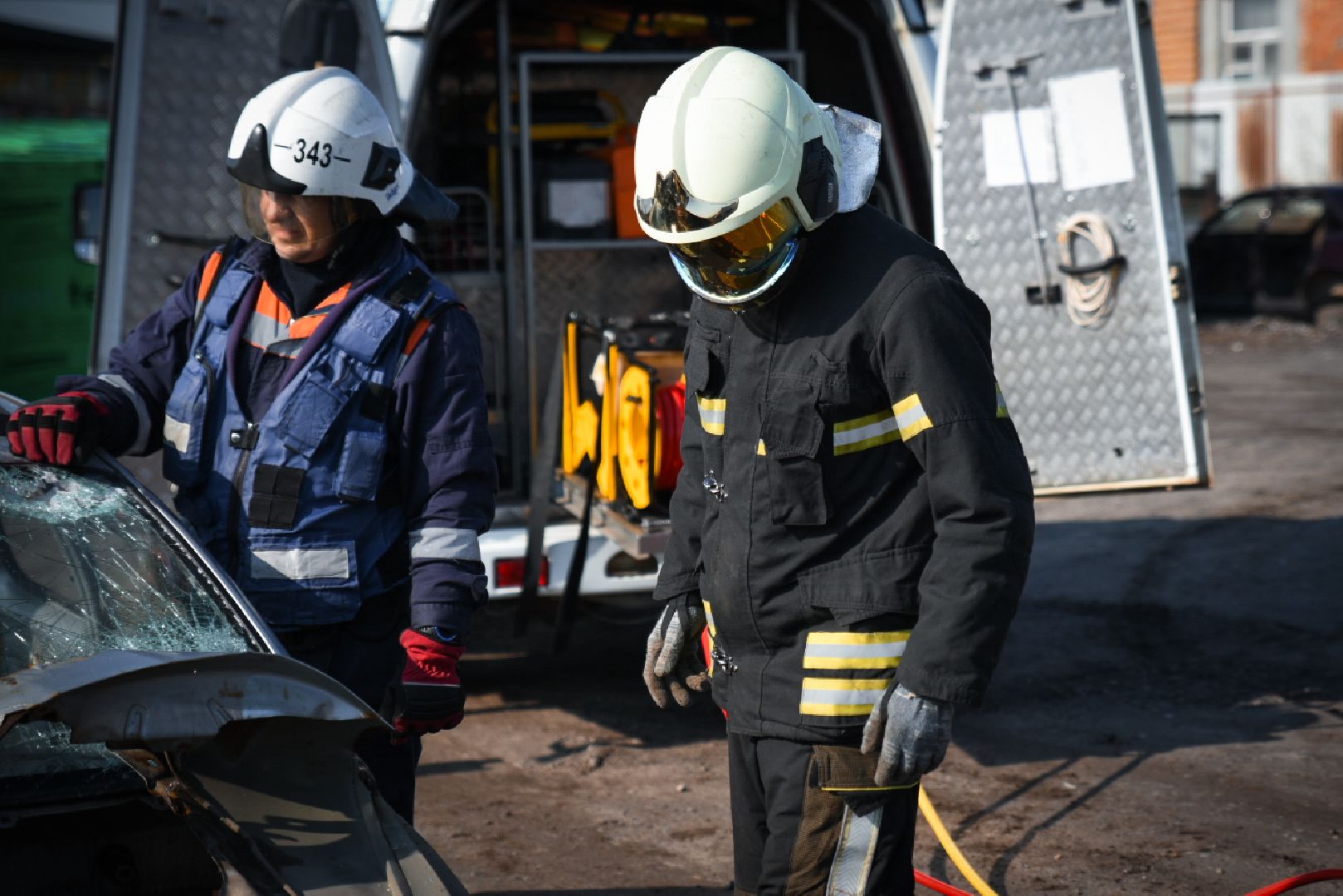 Бронницы, Спасатели, ПСЧ 343, Учения спасателей,