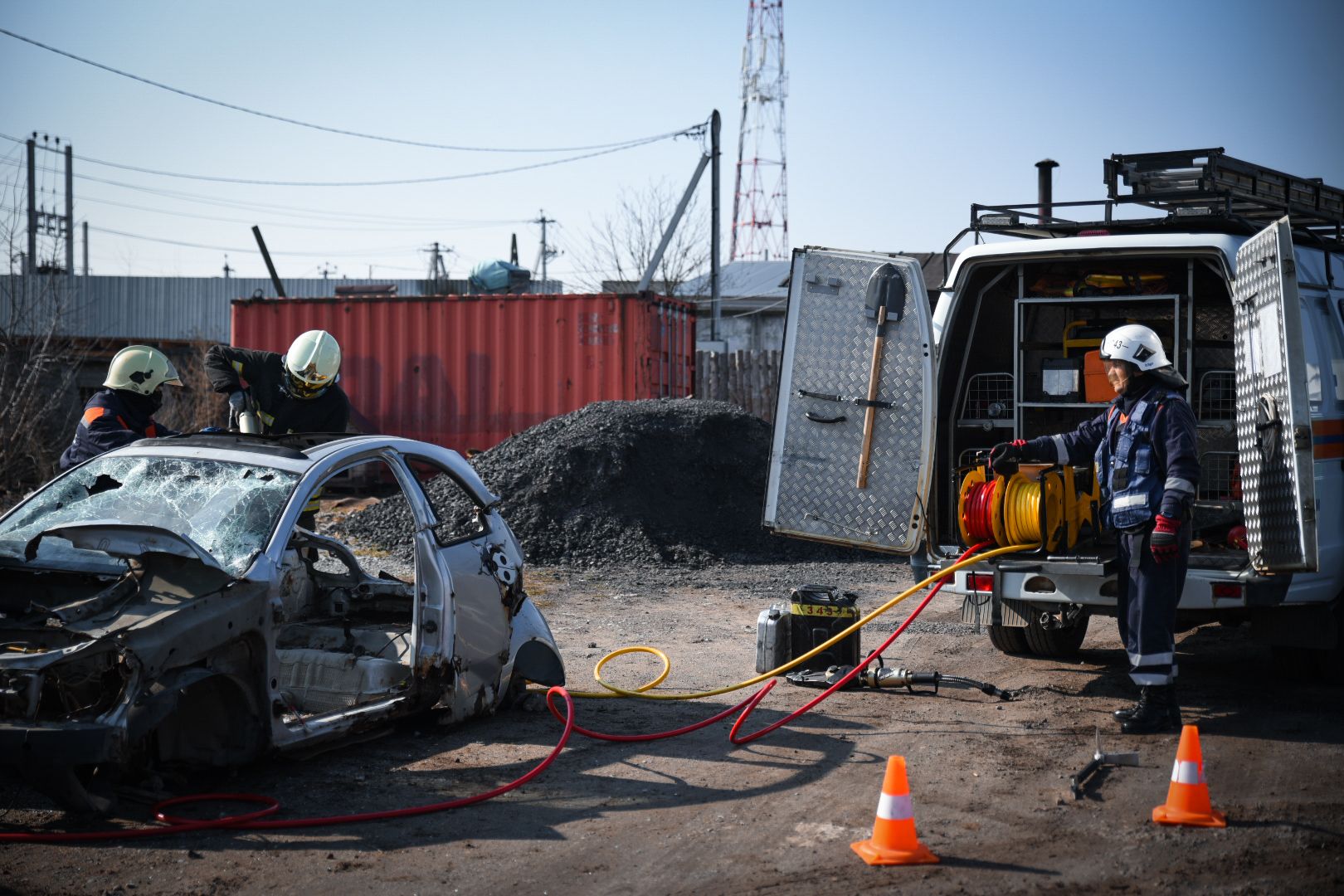 Бронницы, Спасатели, ПСЧ 343, Учения спасателей,