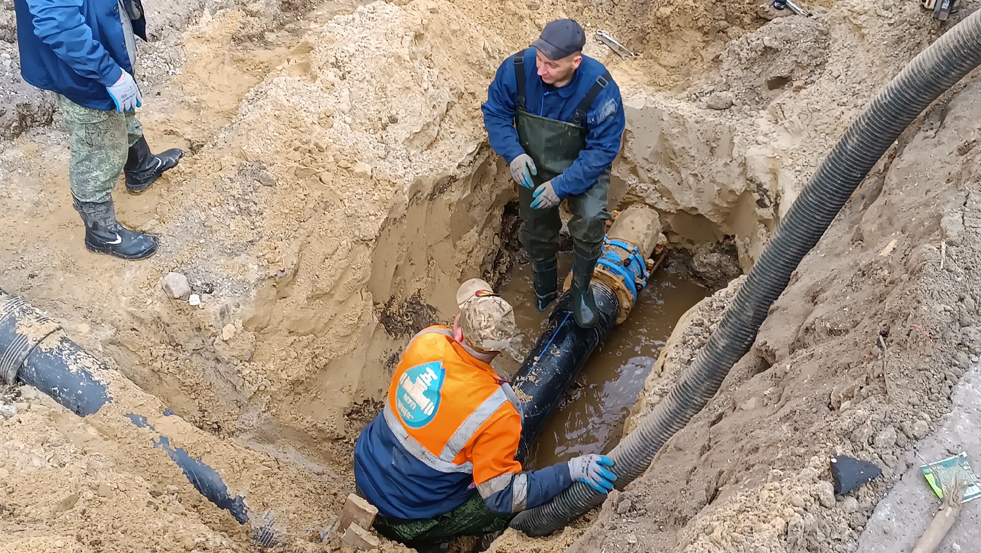 замена труб, щёлково, теплотрасса,