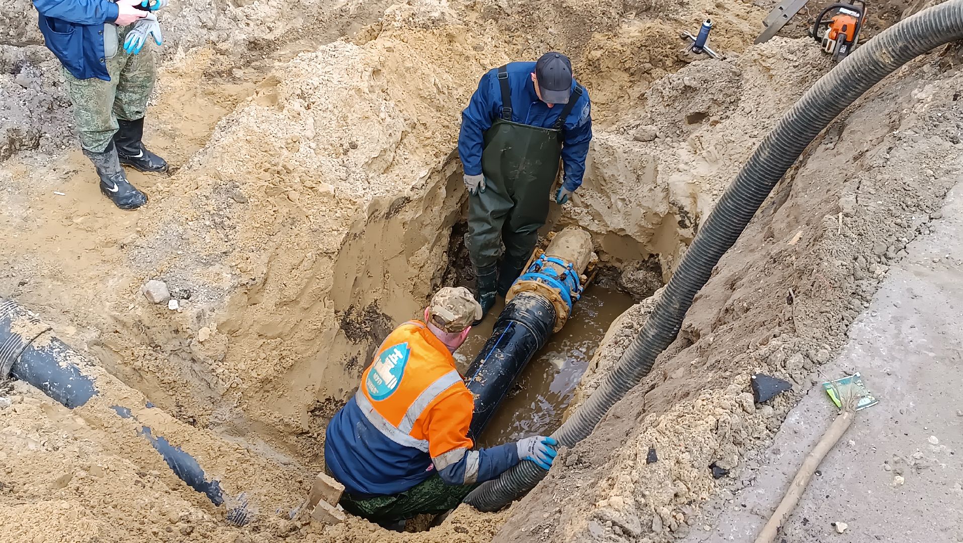 замена труб, щёлково, теплотрасса,