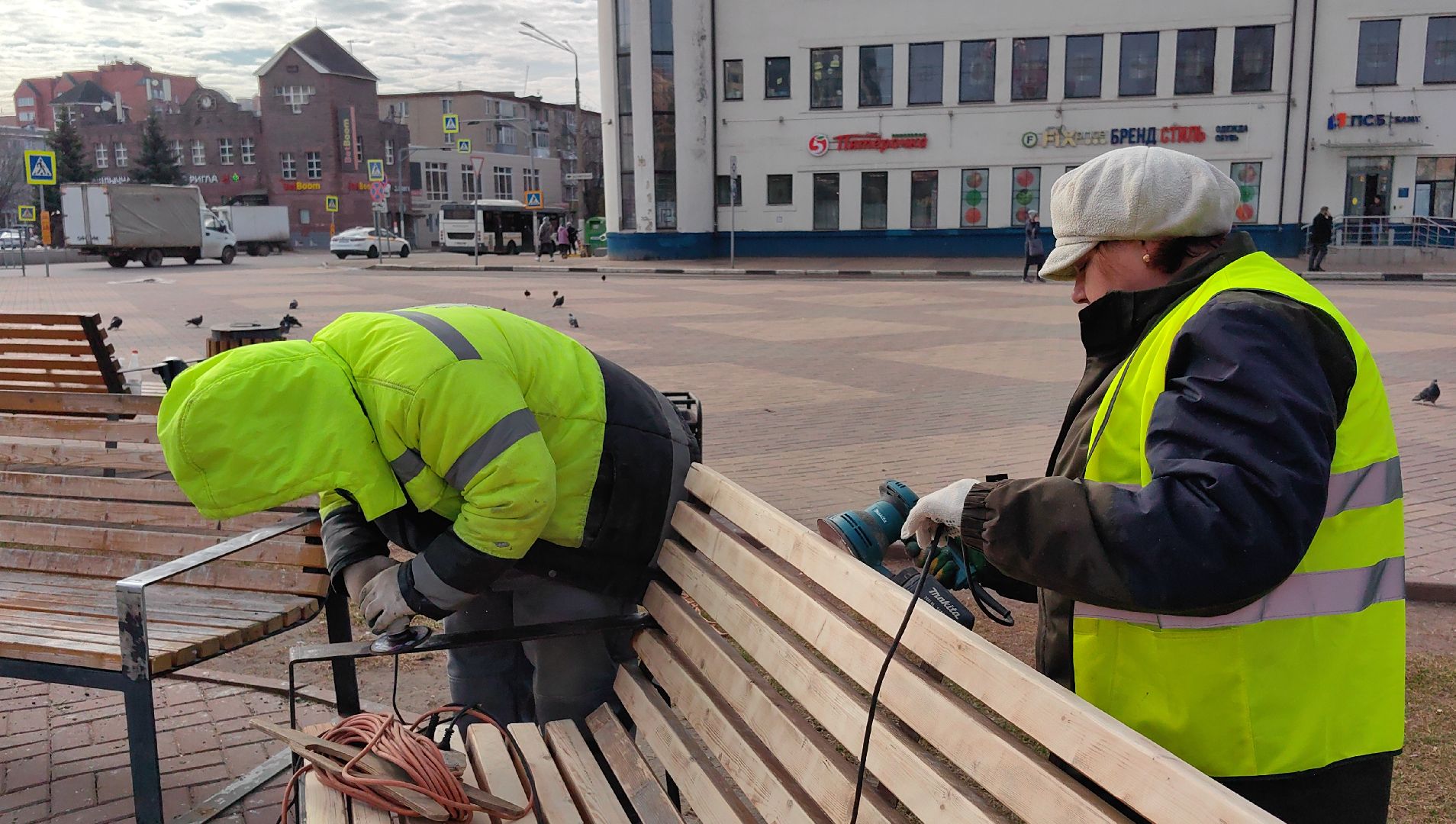 лавочки, покраска, лак, скамейка,