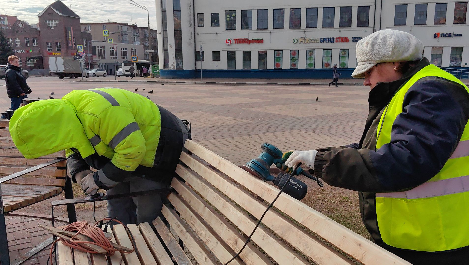 лавочки, покраска, лак, скамейка,