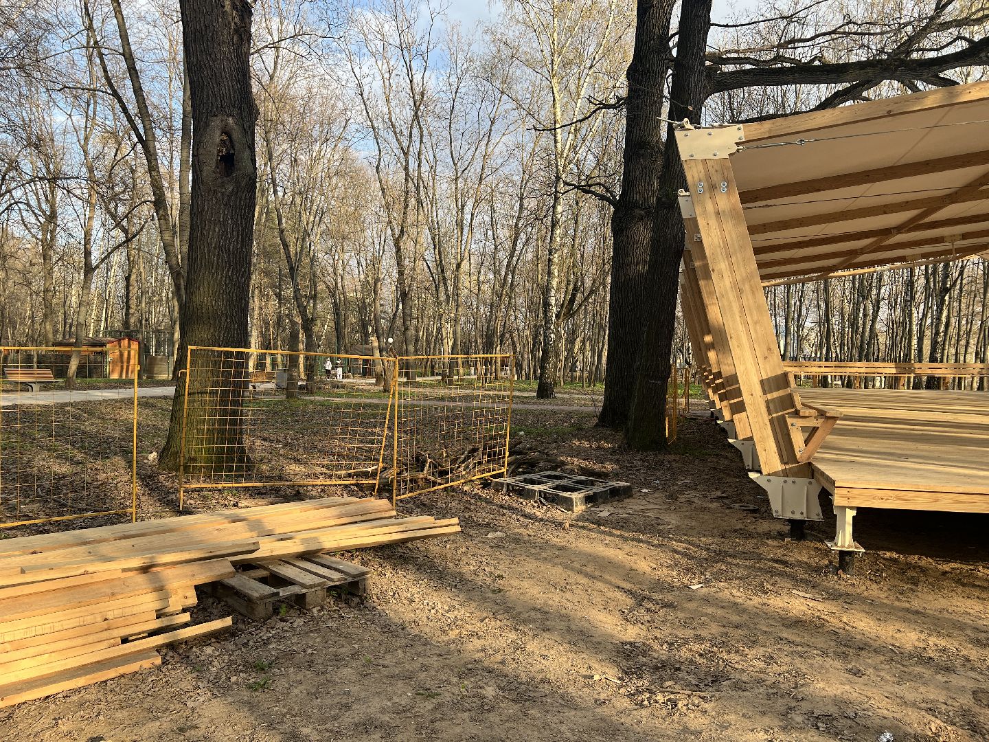 Химки, парк Толстого, благоустройство, беседка, отдых, природа