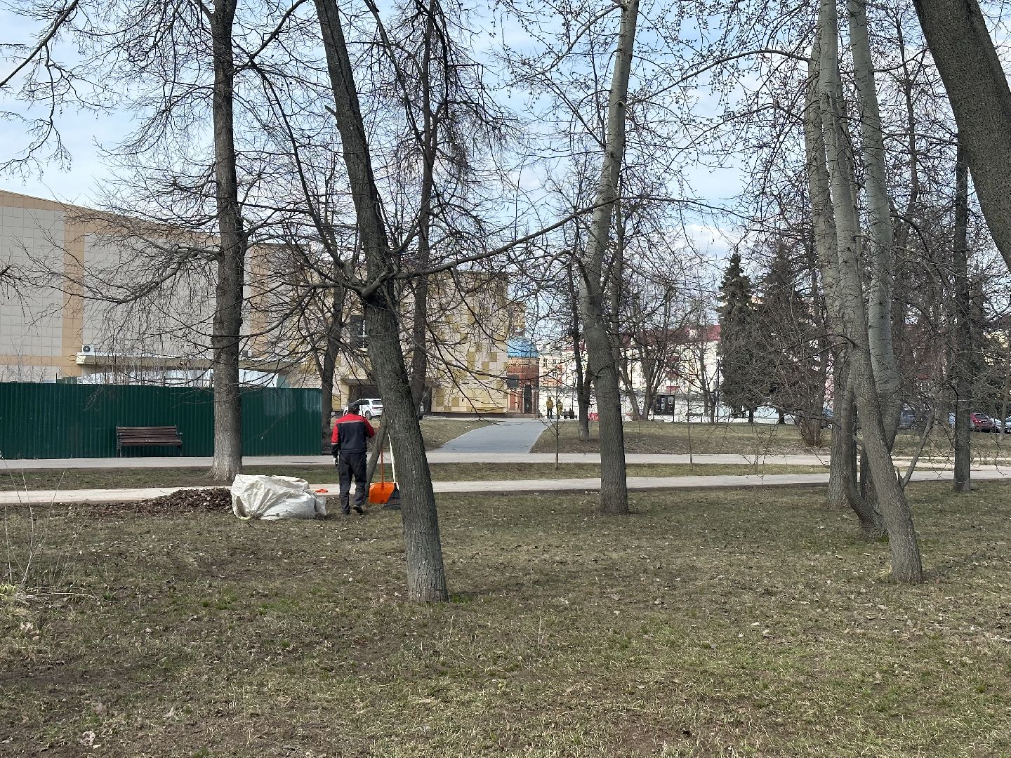 Парк, Уборка, Весна, люберцы,