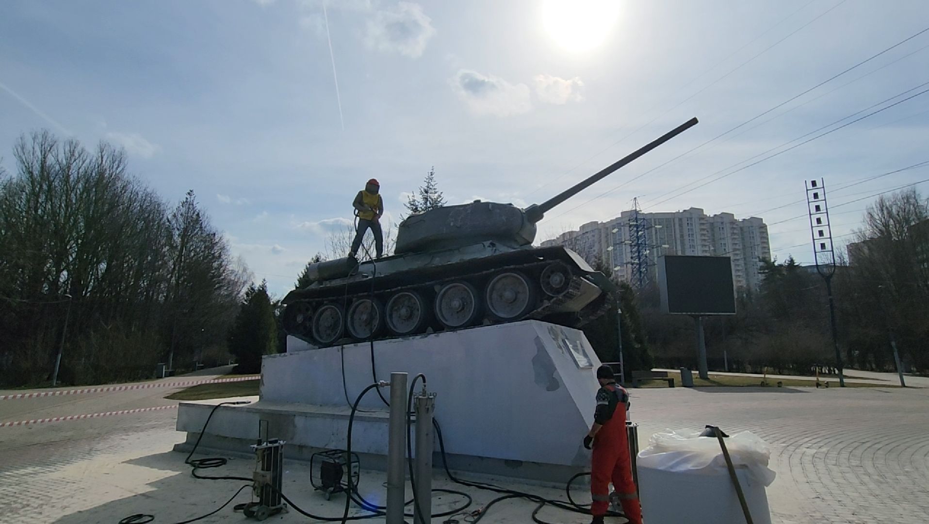 Памятник, Ремонт, Победа,