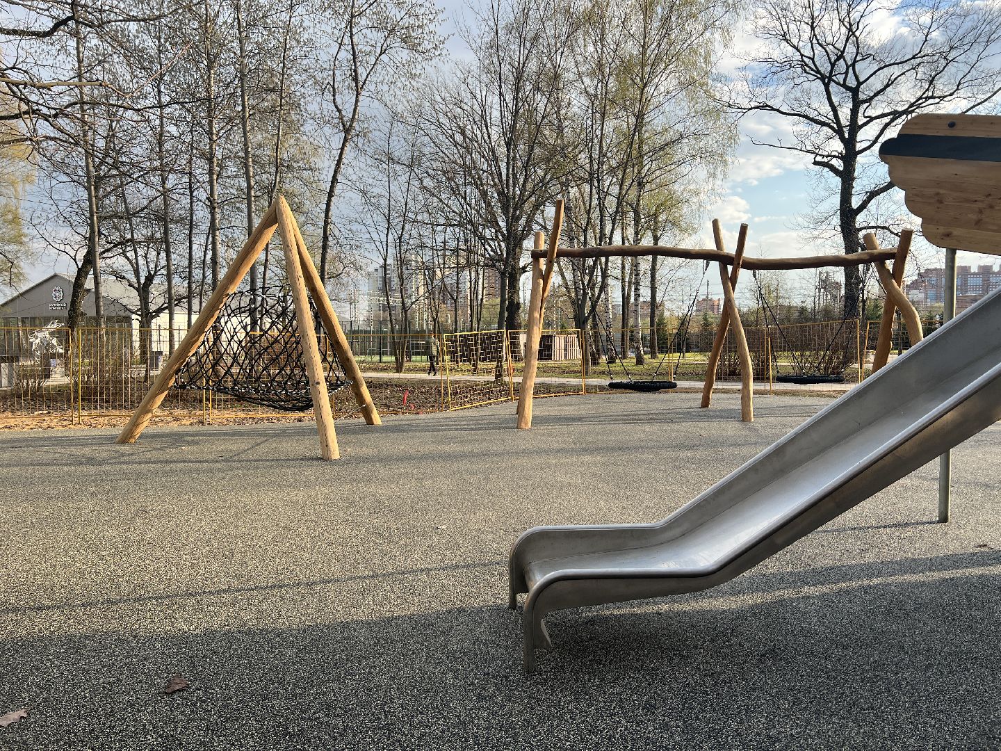 Химки, парк Толстого, благоустройство, детская площадка, дети